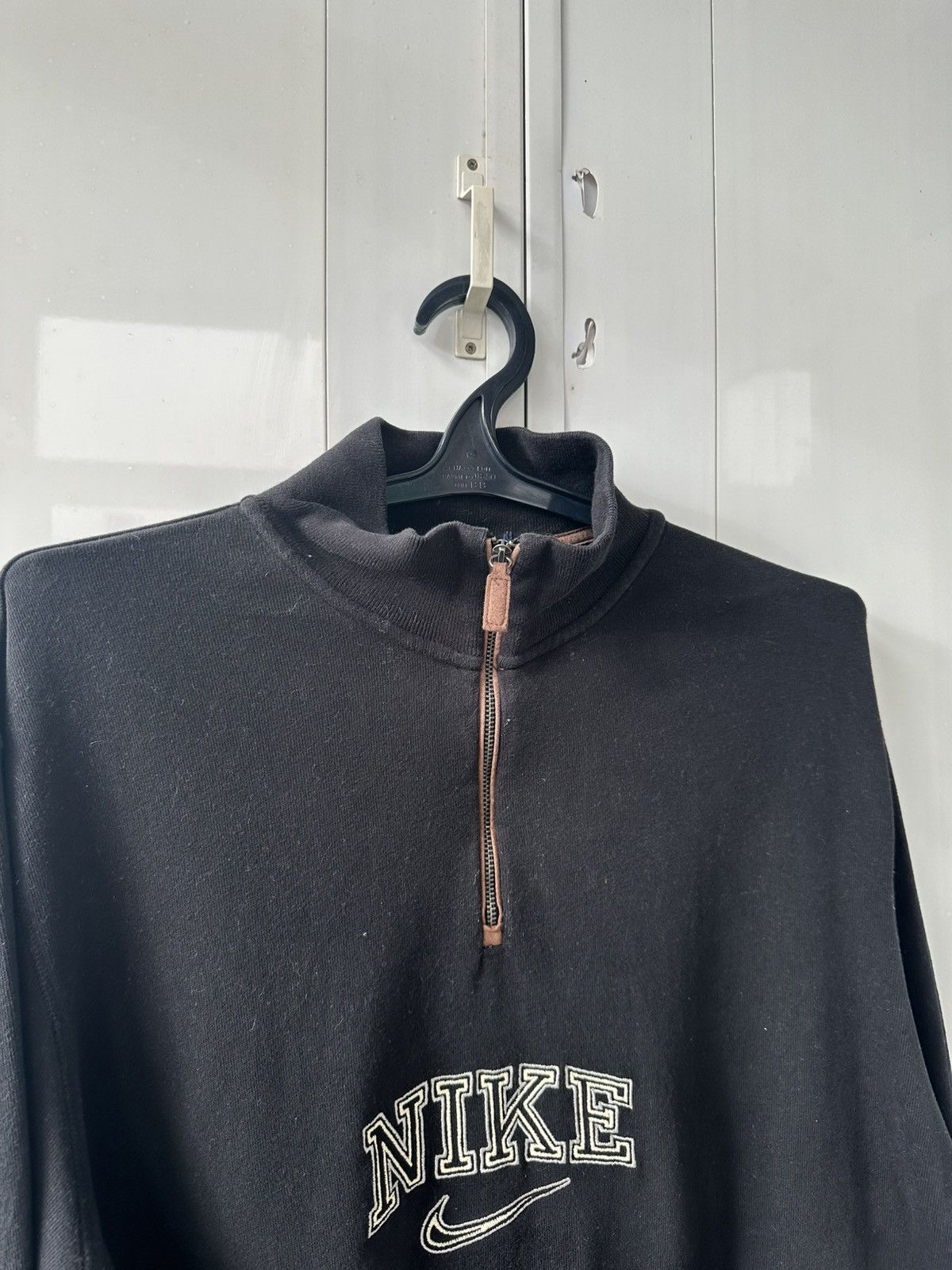 Nike Vintage Nike 1/3 Zip Sweatshirt Big Logo Size US L / EU 52-54 / 3 - 12 Thumbnail