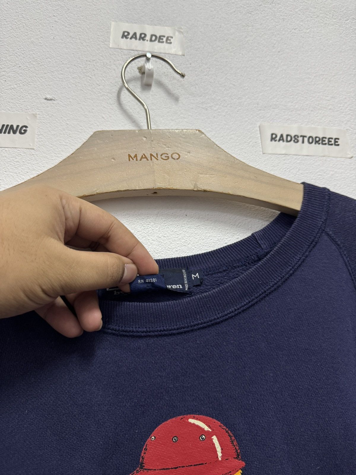 Polo Ralph Lauren Vintage Polo Bear Ralph Laurent Navy Blue Size US M / EU 48-50 / 2 - 6 Thumbnail