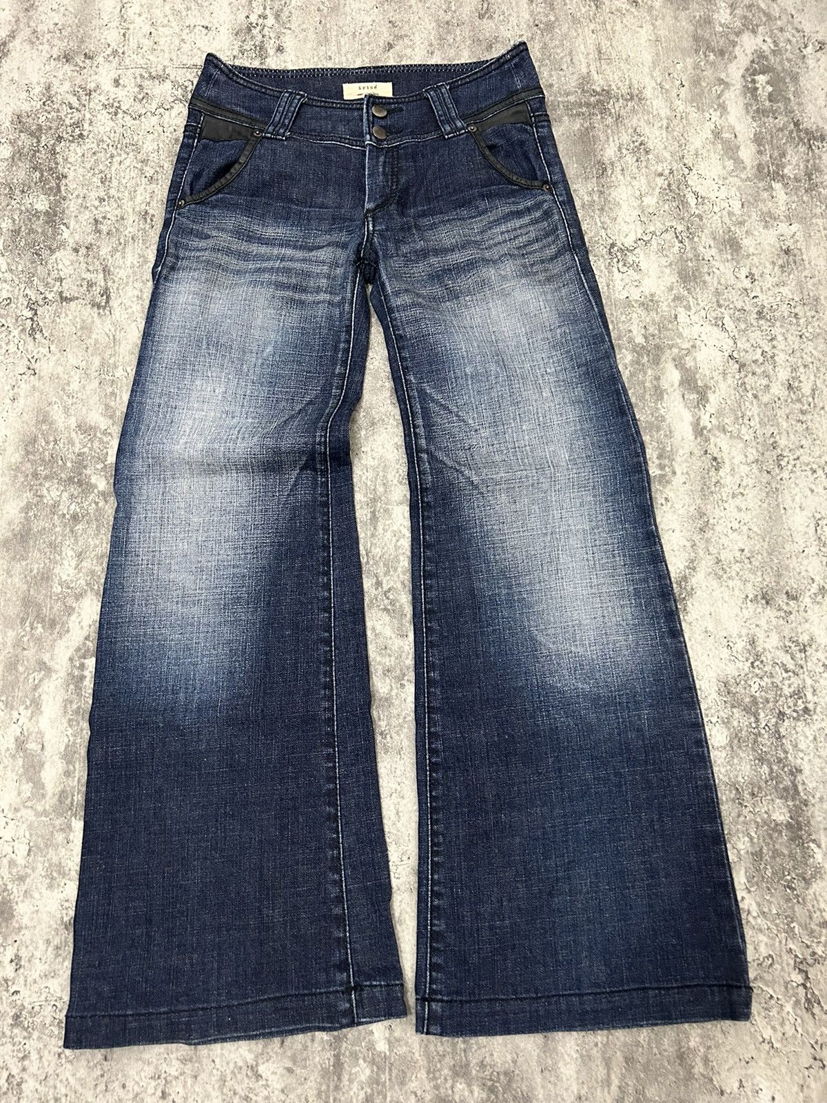If Six Was Nine × Japanese Brand × Tornado Mart irise Japan MudWash Flare Jeans Size US 29 - 3 Thumbnail