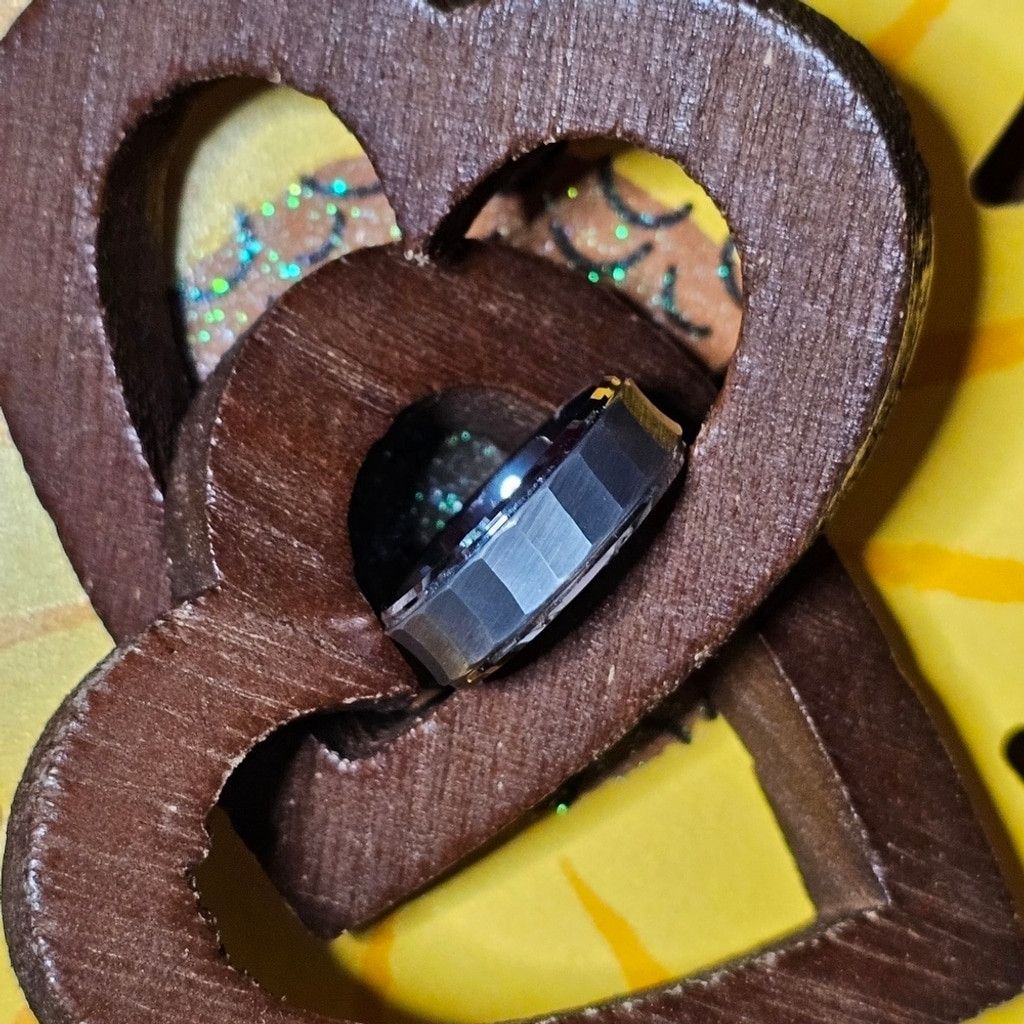 King Tungsten Carbide Band 8mm Size ONE SIZE - 4 Thumbnail
