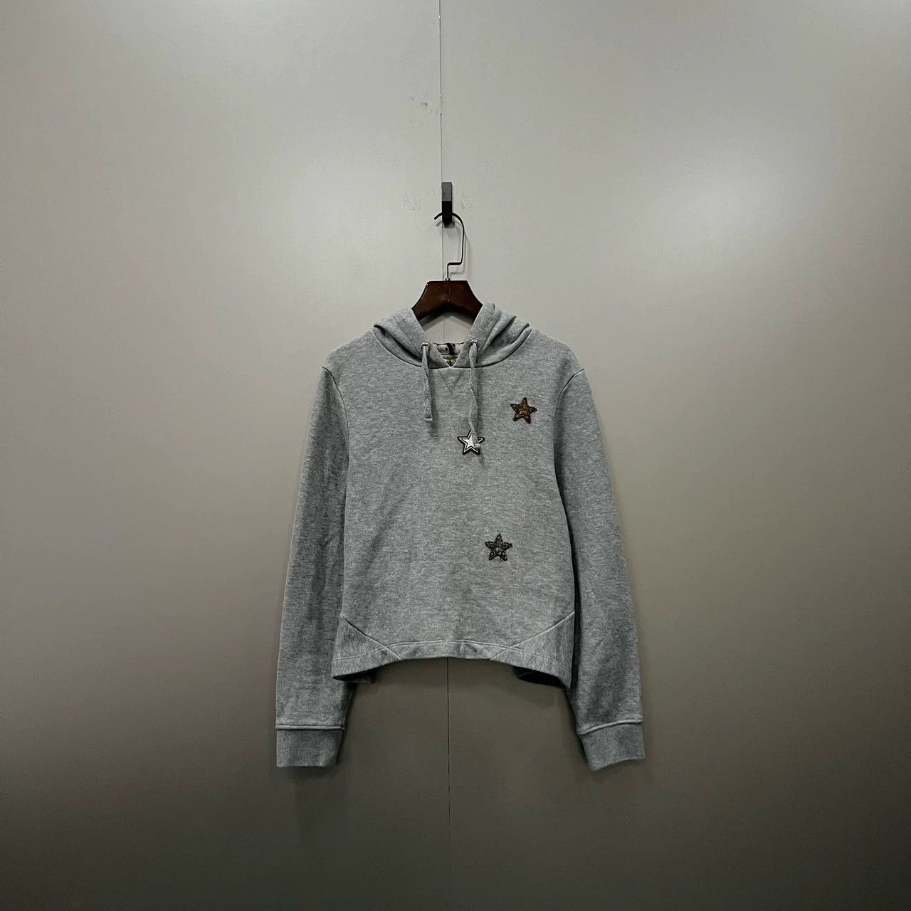 Valentino Valentino Gray Star Embroidered Hoodie Size US M / EU 48-50 / 2 - 1 Thumbnail