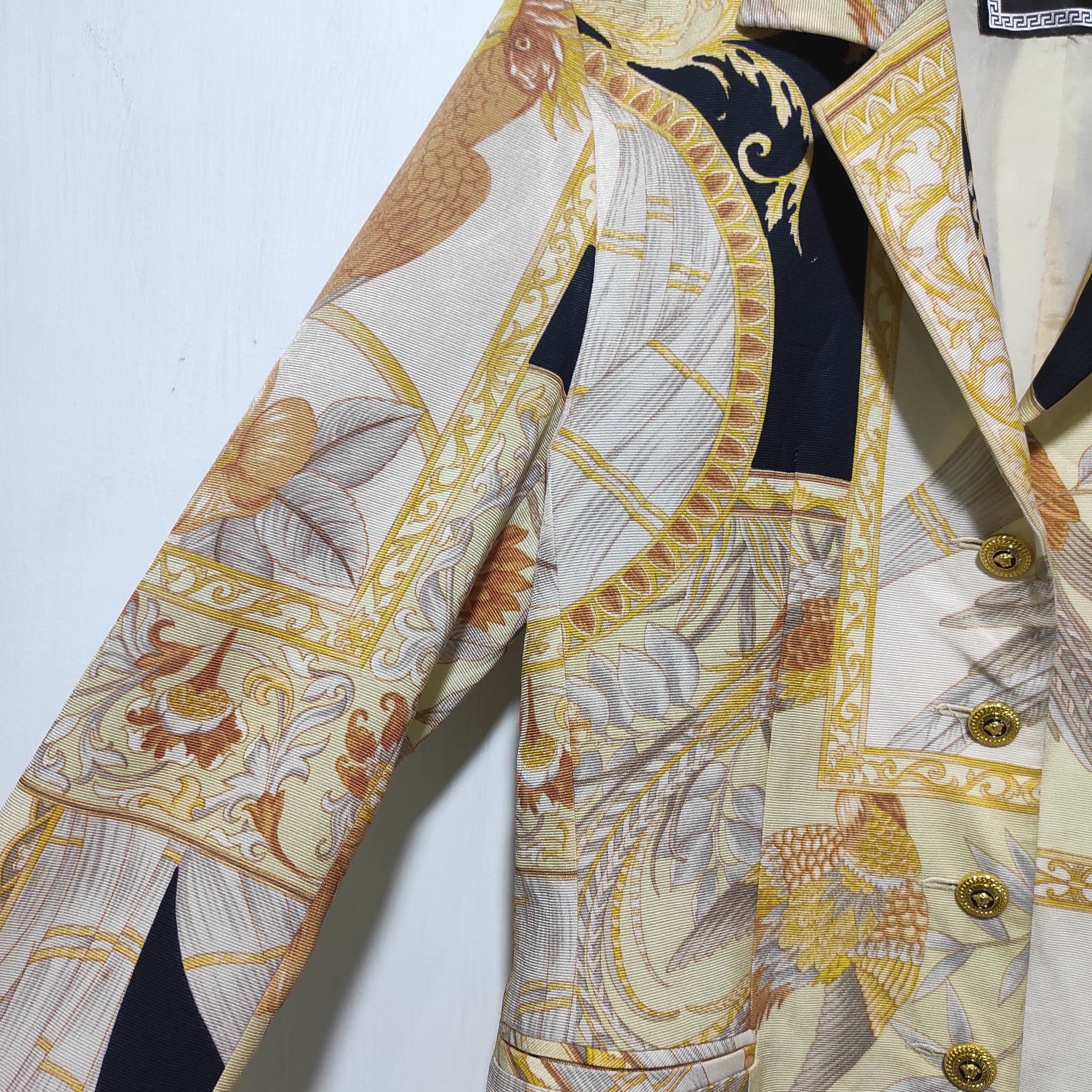 Versace Versace Jeans Couture Baroque print Blazer Jacket Size M / US 6-8 / IT 42-44 - 8 Thumbnail