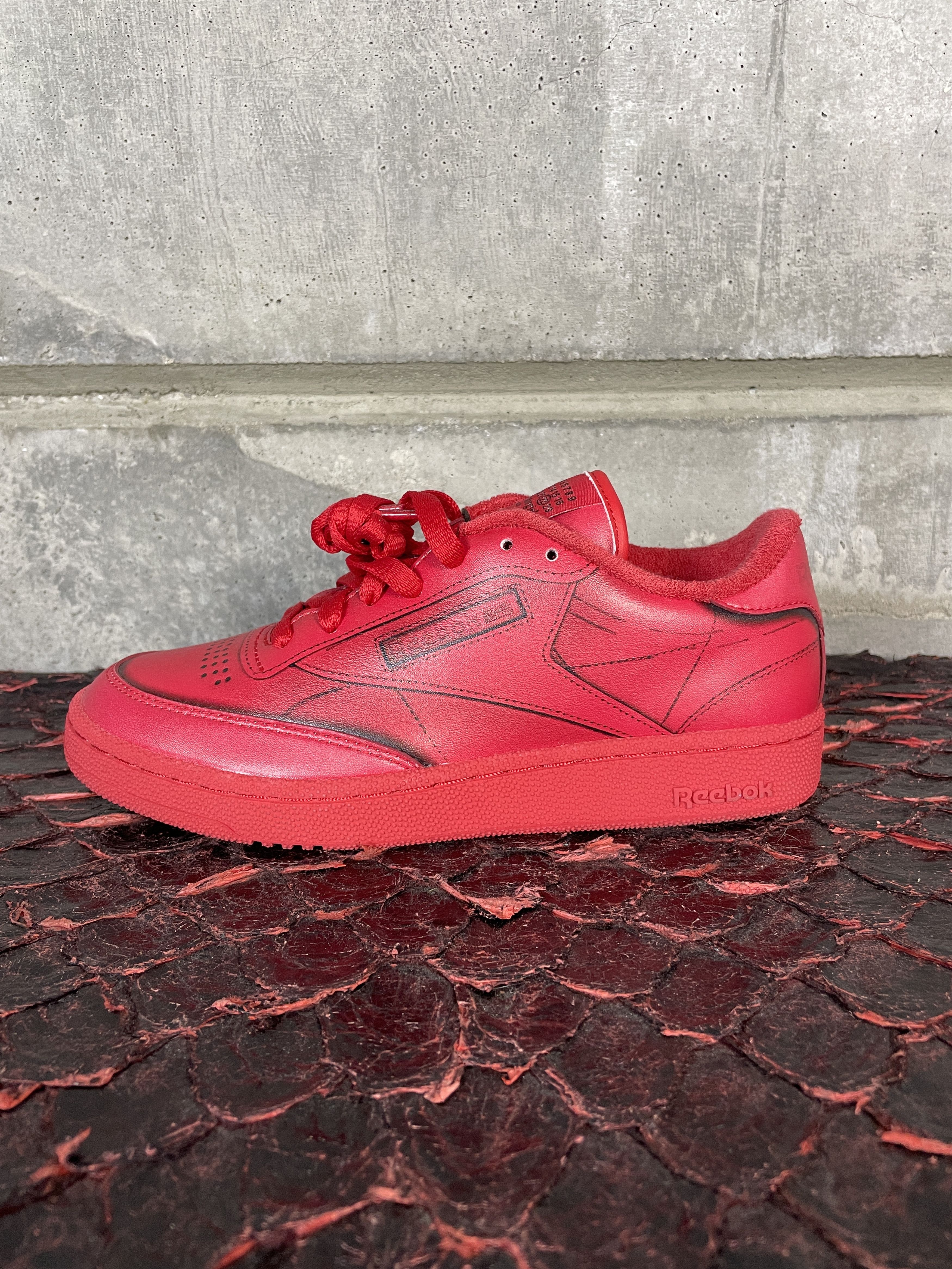 Maison Margiela × Reebok REEBOK X MAISON MARGIELA PROJECT 0 CC TL RED Size US 5 / EU 37 - 2 Thumbnail