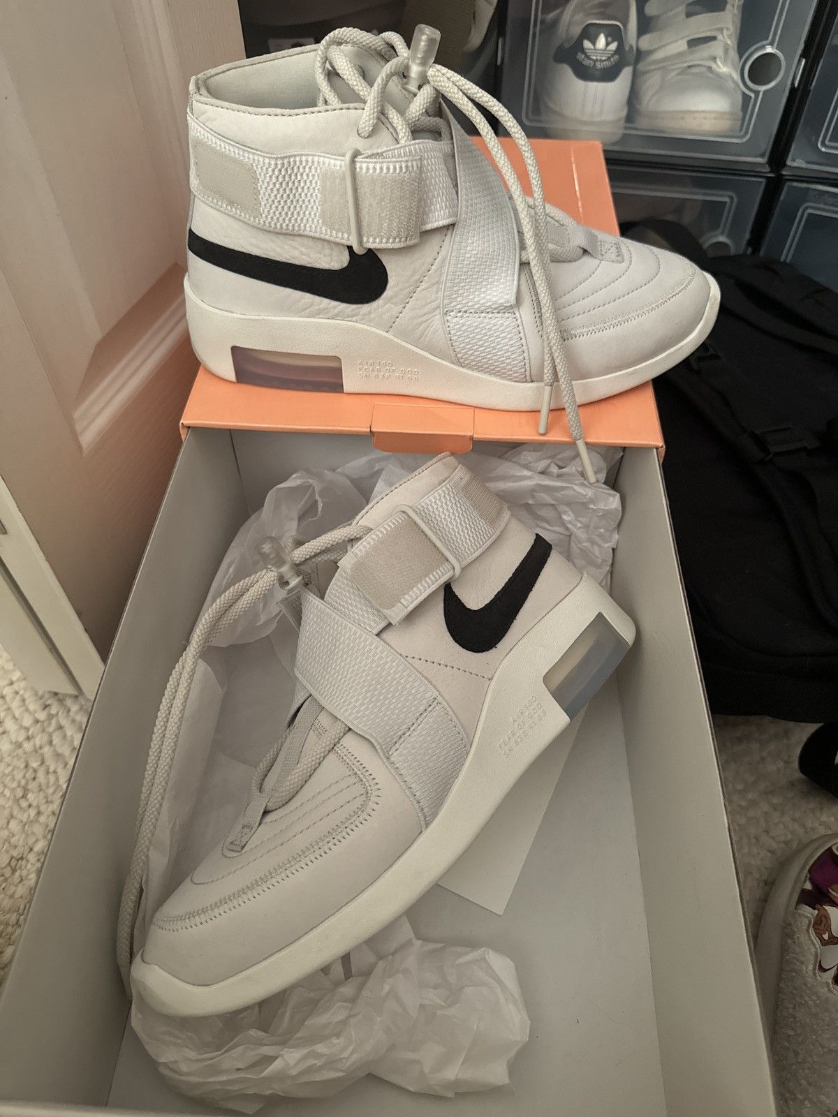Fear of God Nike air fear of God one light bone black sail air raid Size US 6.5 / EU 39-40 - 2 Thumbnail
