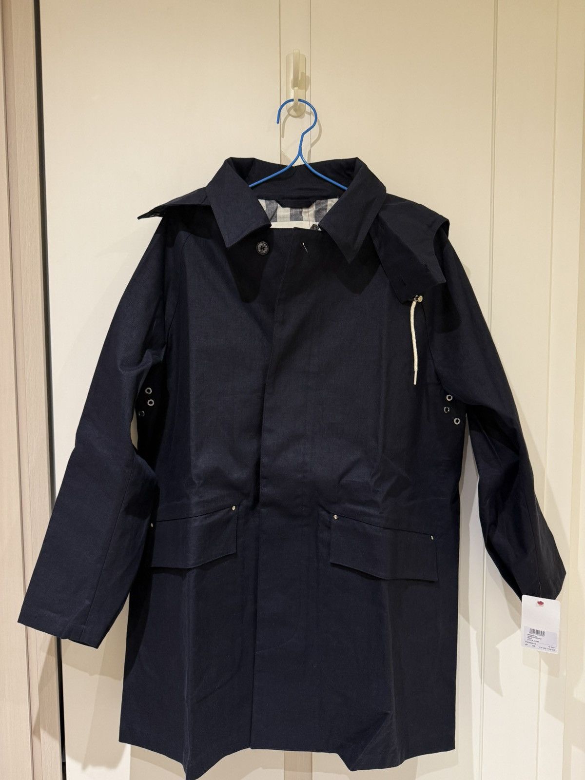 Mackintosh dark navy detachable hood raincoat Size US M / EU 48-50 / 2 - 5 Thumbnail