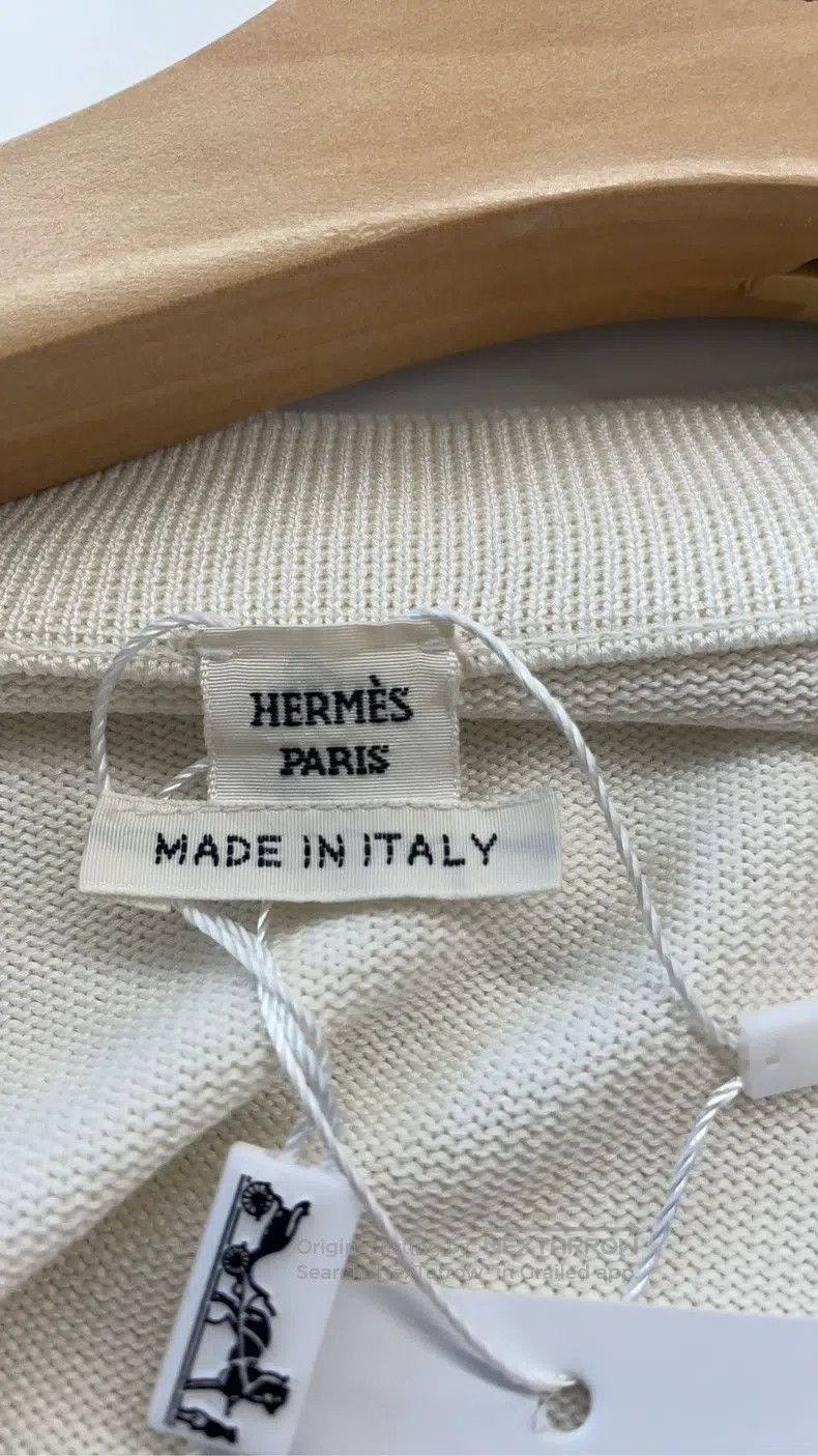 Hermes Hermes White Wool Open Cardigan Size XS / US 0-2 / IT 36-38 - 3 Thumbnail