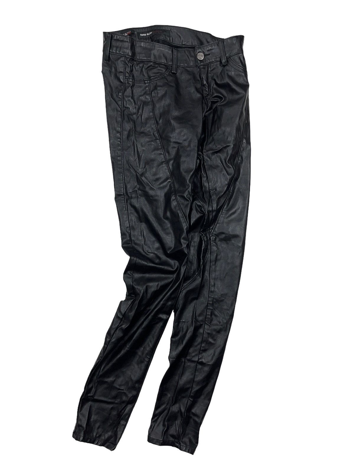 Japanese Brand Vintage Miss Sixty Faux Leather Pants Metal Logo y2k Size 25" / US 0 / IT 36 - 4 Thumbnail