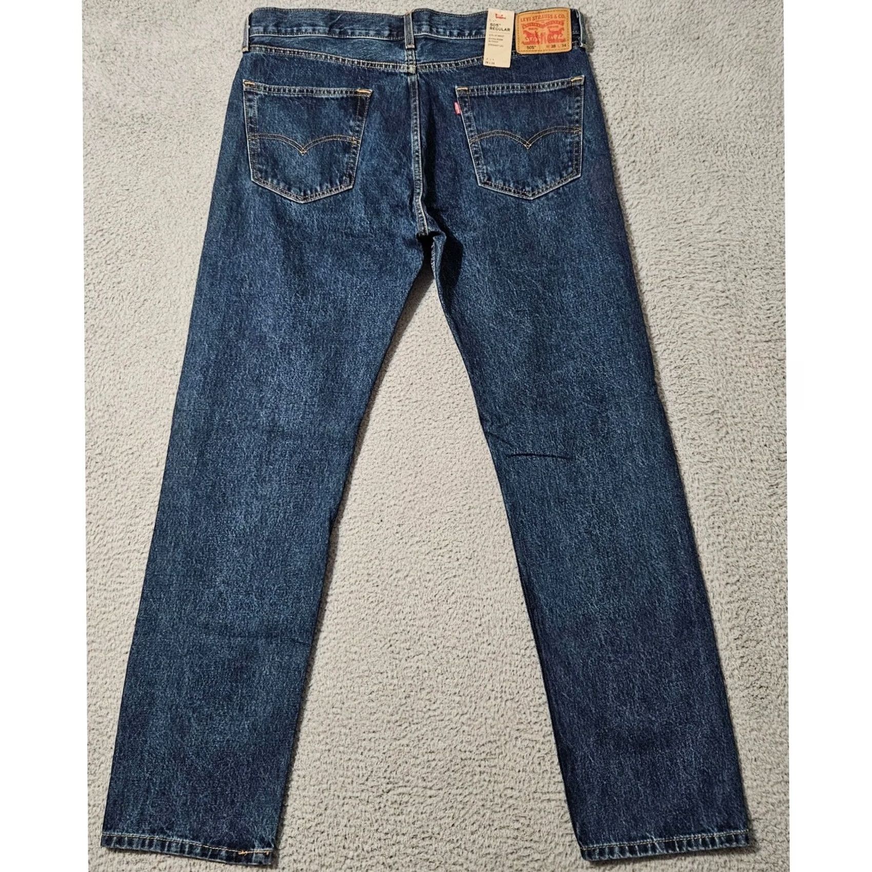 Levi's Levi's Jeans Regular Blue 38x34 Dark Wash 100% Cotton Mens Size US 38 / EU 54 - 2 Thumbnail