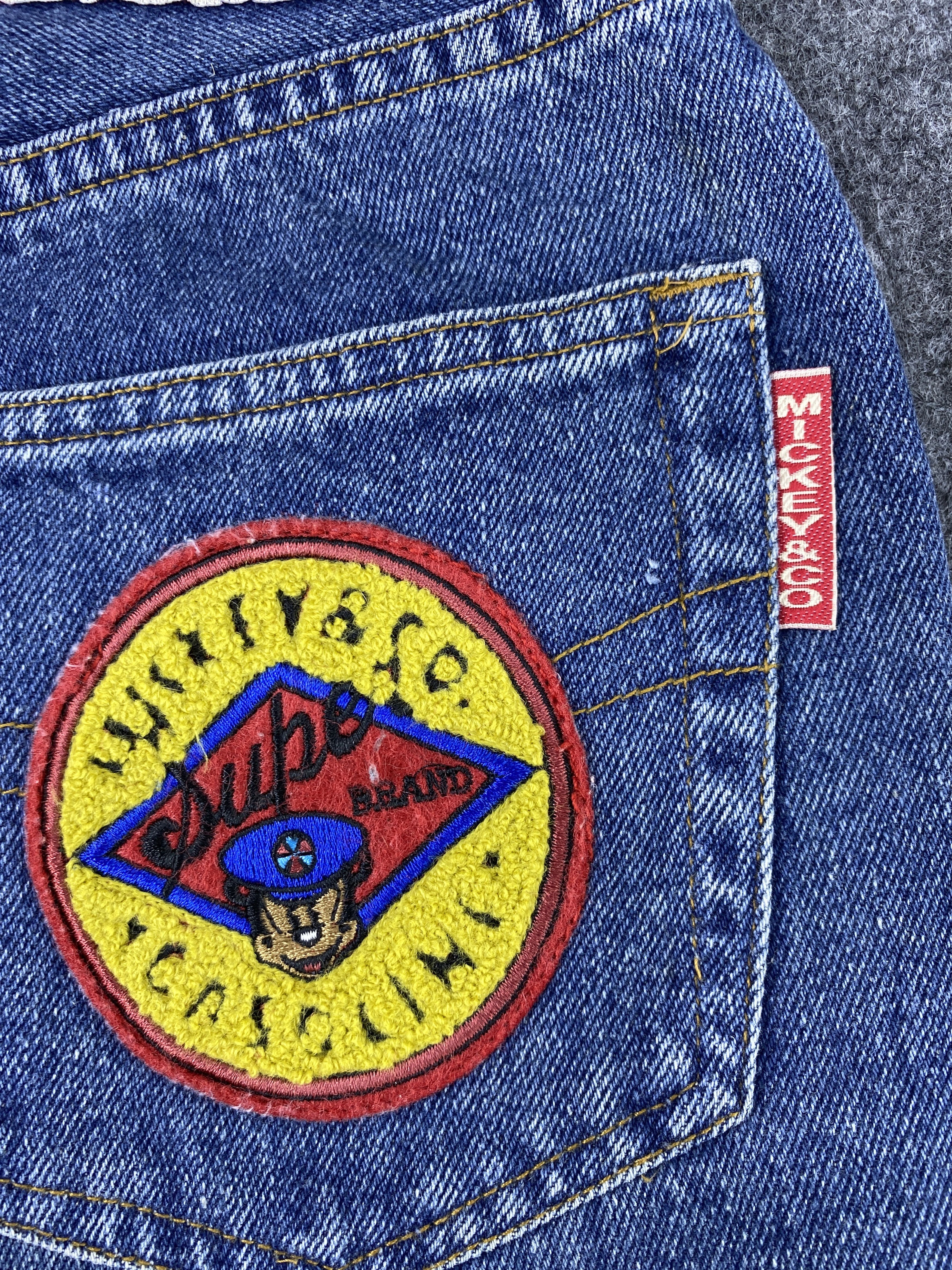 Disney Vintage Disney Mickey Mouse Blue Jeans - J1046 Size 24" / US 00 / IT 34 - 10 Thumbnail
