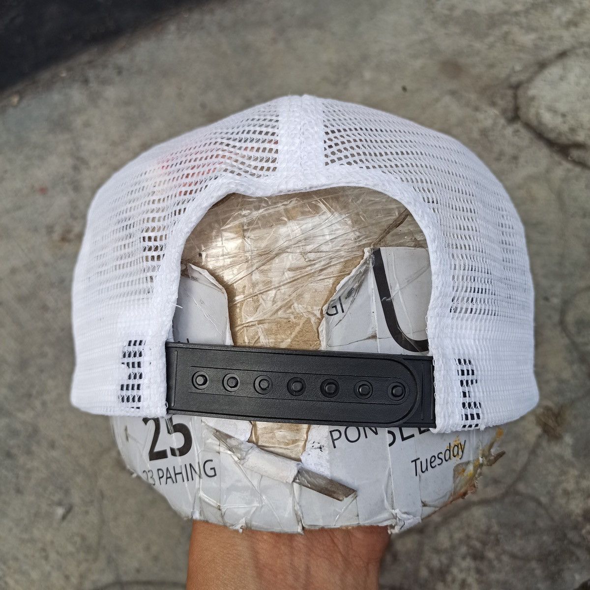 Unsound Rags SICK oversize trucker hat by mqum with gothic logo pin Size ONE SIZE - 6 Thumbnail