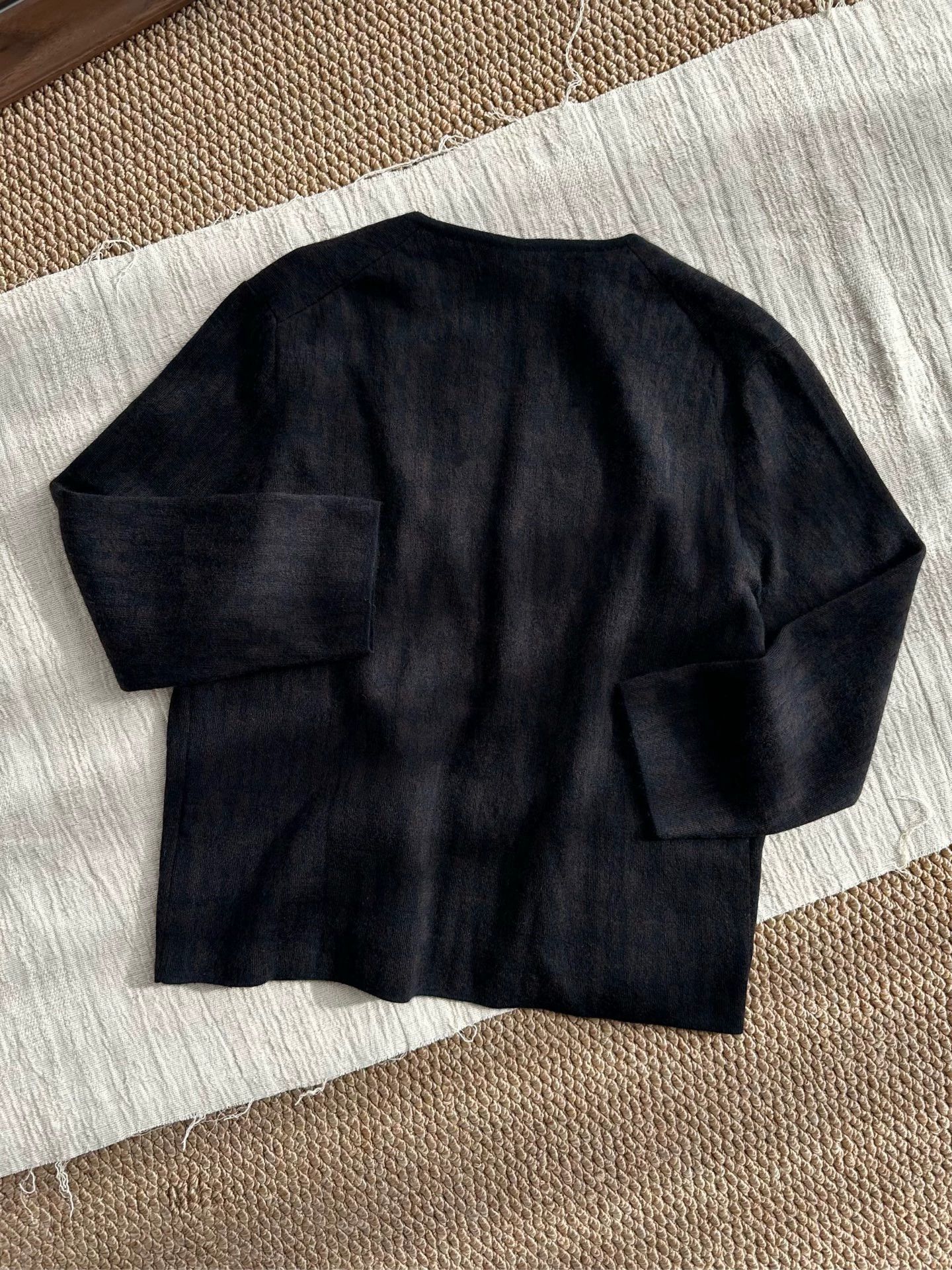Hermes HERMES JPG cashmere cardigan women's dk brown Size S / US 4 / IT 40 - 6 Thumbnail