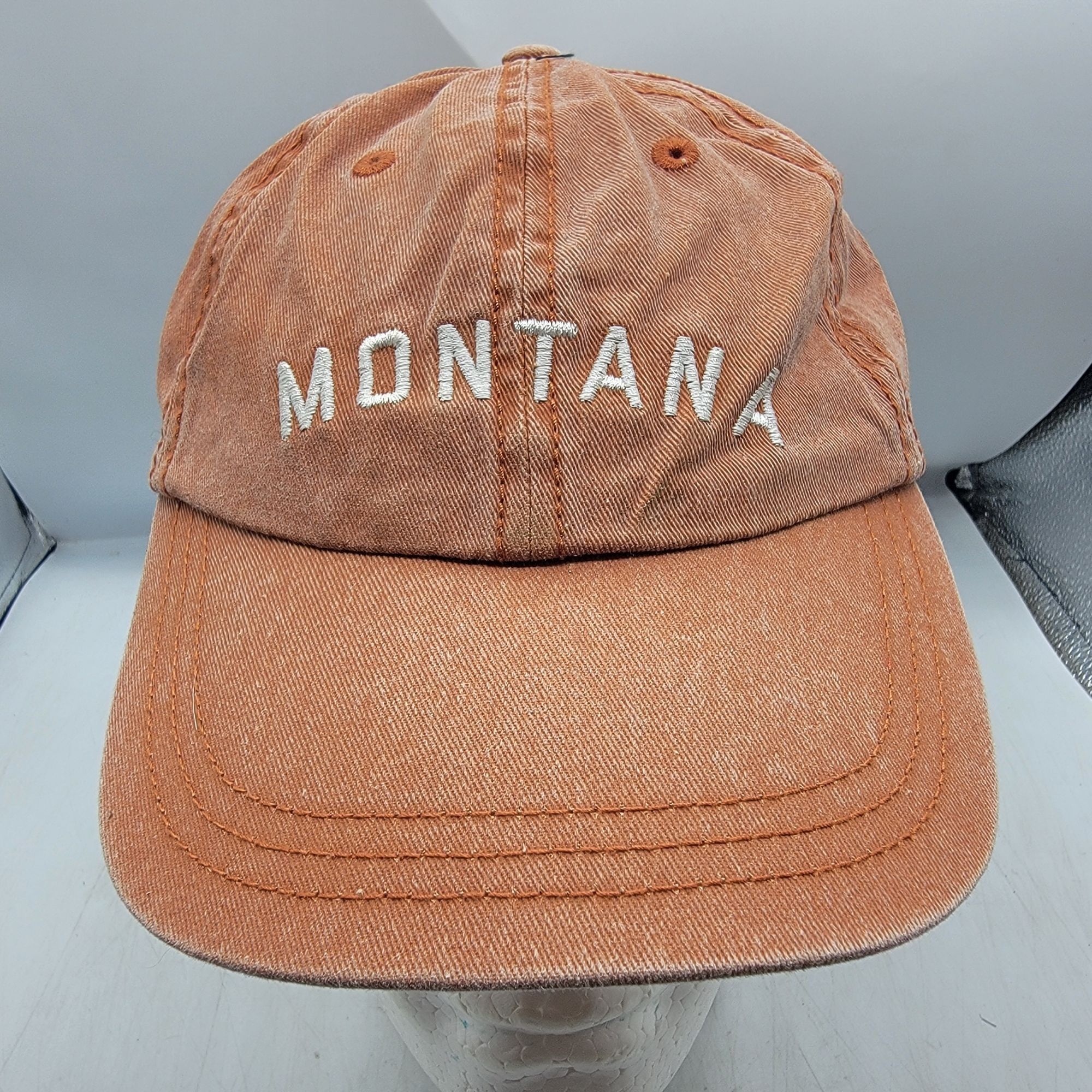 Other Montana Sportsman Adults Burnt Orange Baseball Hat Cap Adjus Size ONE SIZE - 1 Thumbnail