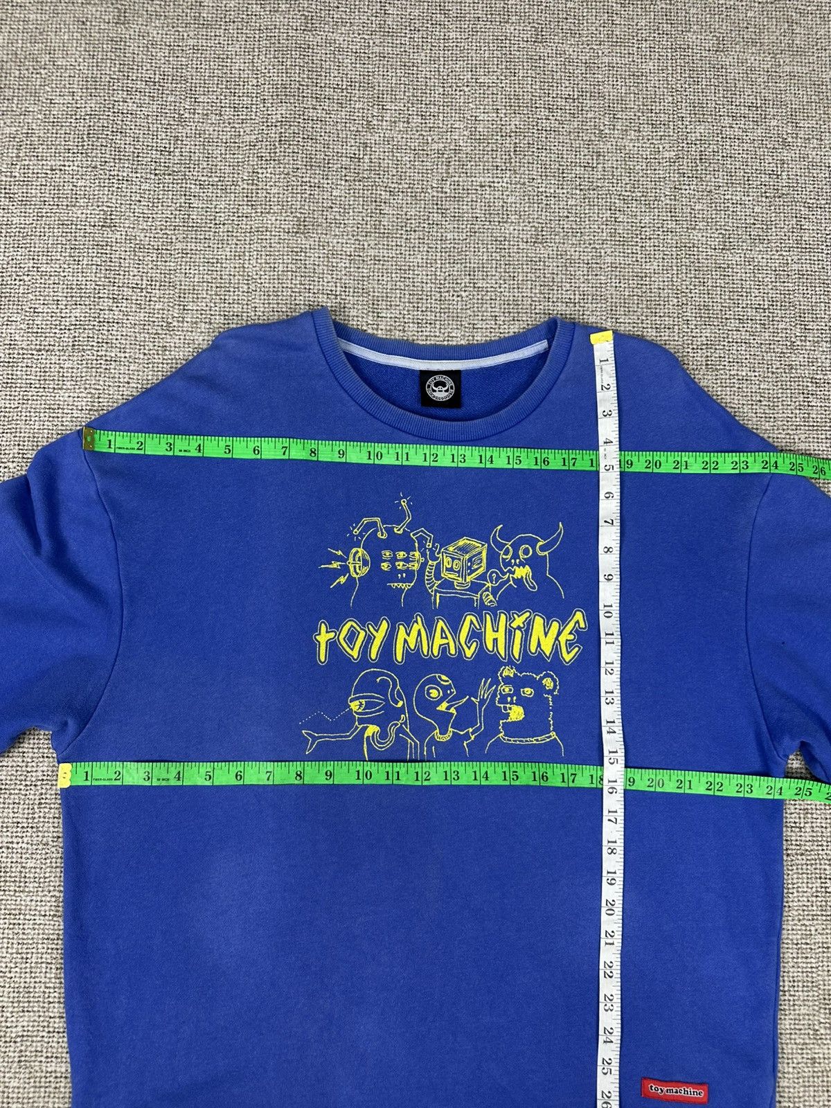 Toy Machine Vintage Skate Toy Machine Crewneck Sweatshirt Z358 Size US XL / EU 56 / 4 - 8 Thumbnail