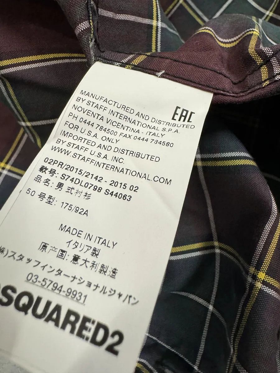 Dsquared2 AW2015 Dsquared2 Green & Red Checked Shirt Size US M / EU 48-50 / 2 - 10 Thumbnail
