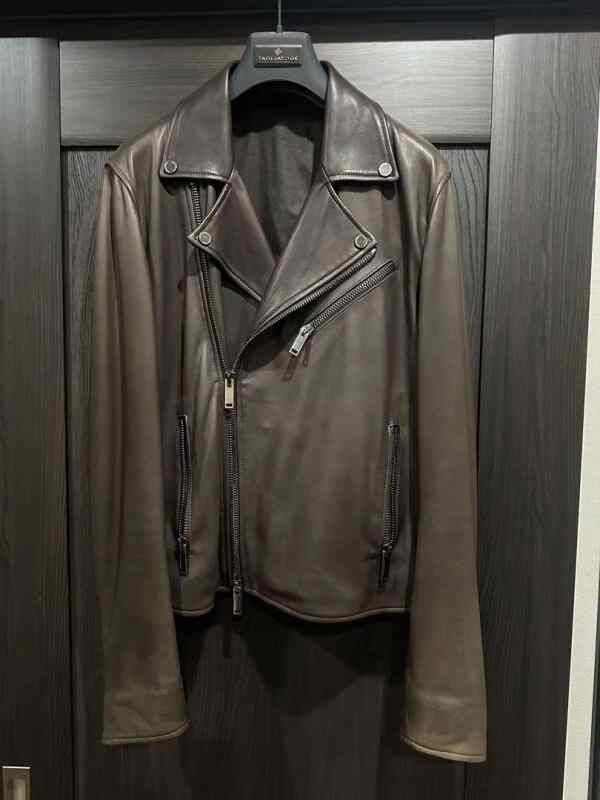 Other TAGLIATORE Brown Sheepskin Double Rider Jacket Size US S / EU 44-46 / 1 - 1 Thumbnail
