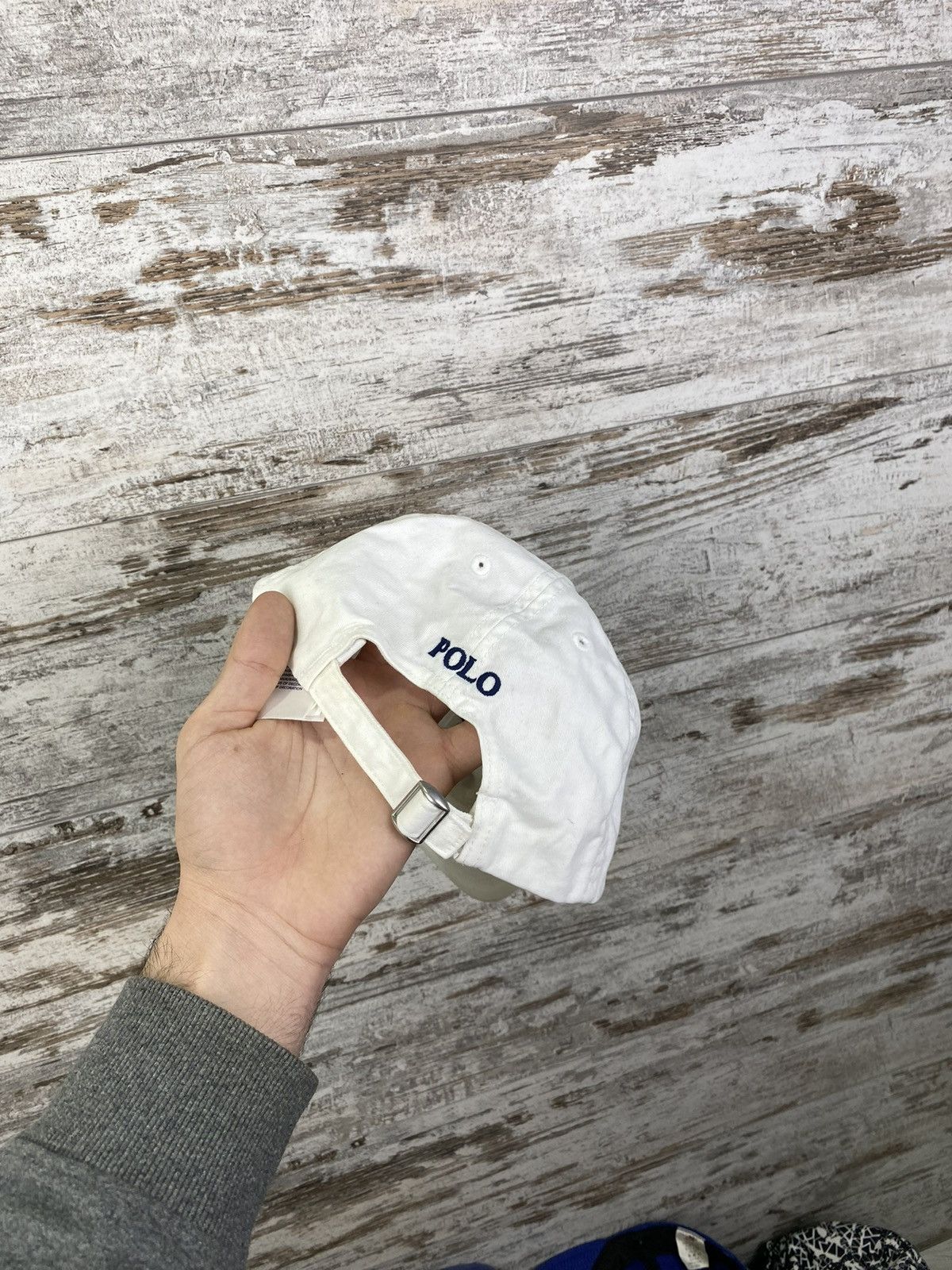 Polo Ralph Lauren × Vintage Mens Vintage Polo Ralph Lauren White Cap hats logo y2k rare Size ONE SIZE - 4 Thumbnail