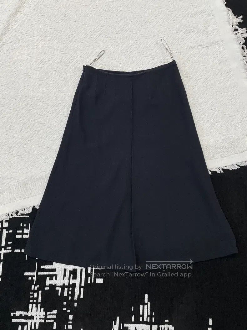 Hermes Hermes Black wool half skirt Size 25" / US 0 / IT 36 - 2 Thumbnail