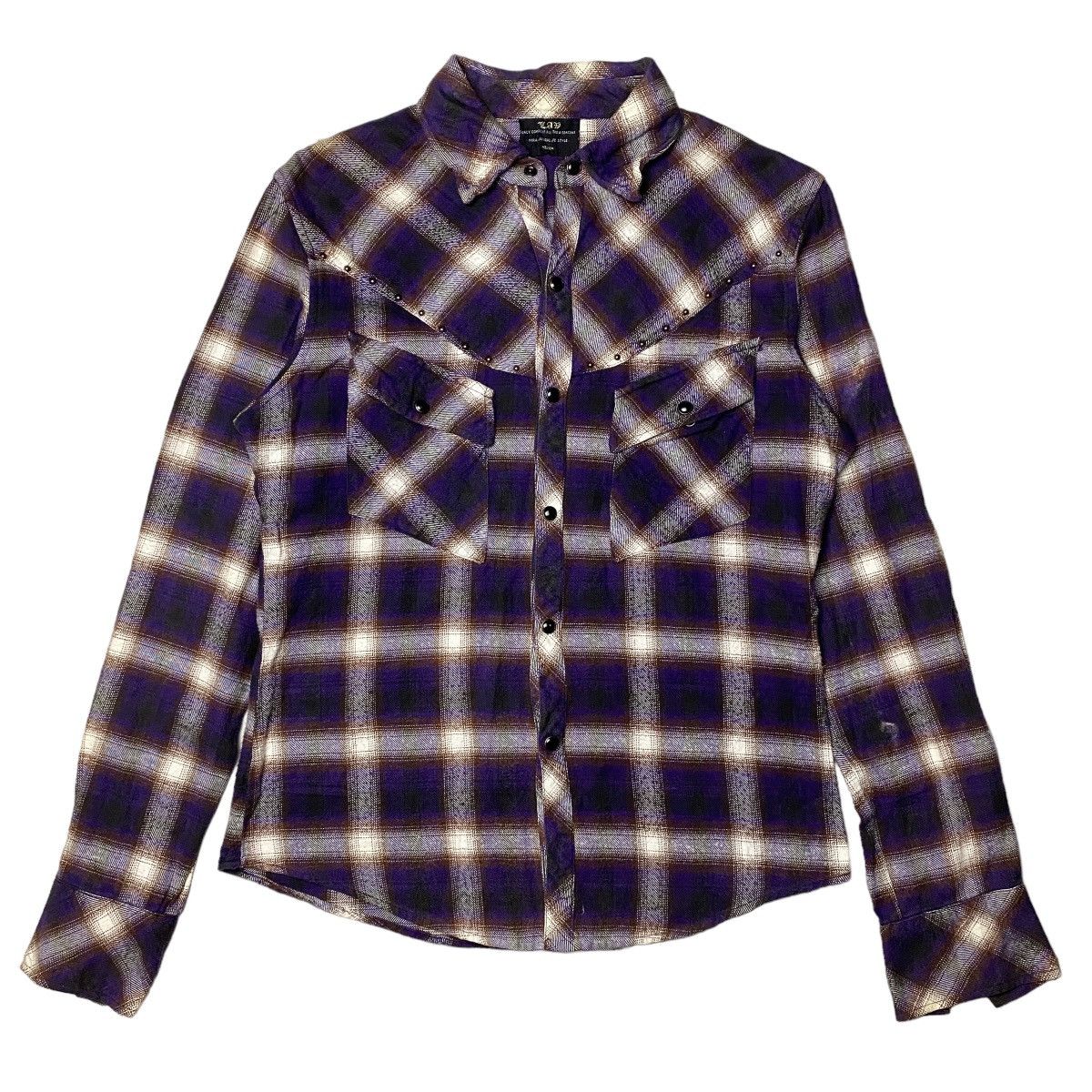 Hysteric Glamour 2000's Lad Studded Tribal Wing Poem Shirts Size US M / EU 48-50 / 2 - 4 Thumbnail