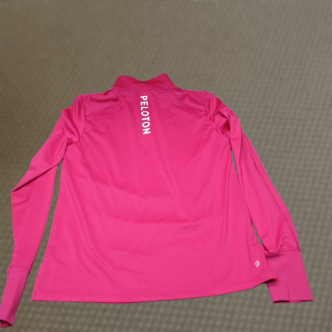 Pinko Peloton Womens Medium Pink Long Sleeve Zip Quarter Shirt Size M / US 6-8 / IT 42-44 - 1 Thumbnail
