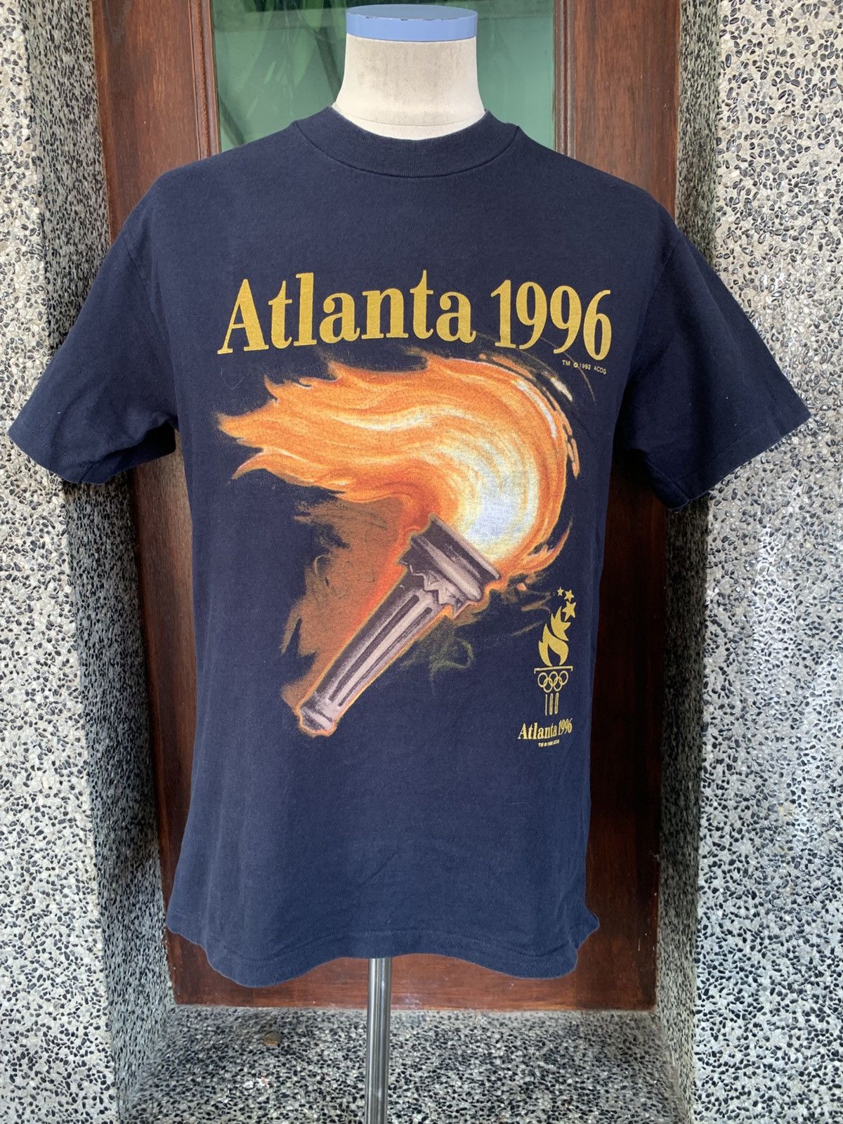 Champion × USA Olympics × Vintage Vintage 90s Champion Atlanta Olympics 1996 T shirt Size US M / EU 48-50 / 2 - 1 Thumbnail