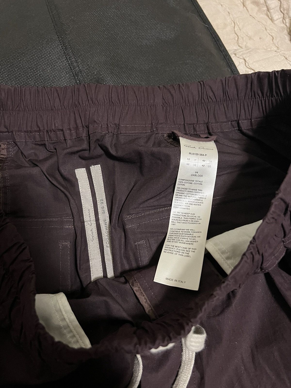 Rick Owens Oxblood Pods Shorts IT52 Size US 34 / EU 50 - 3 Thumbnail