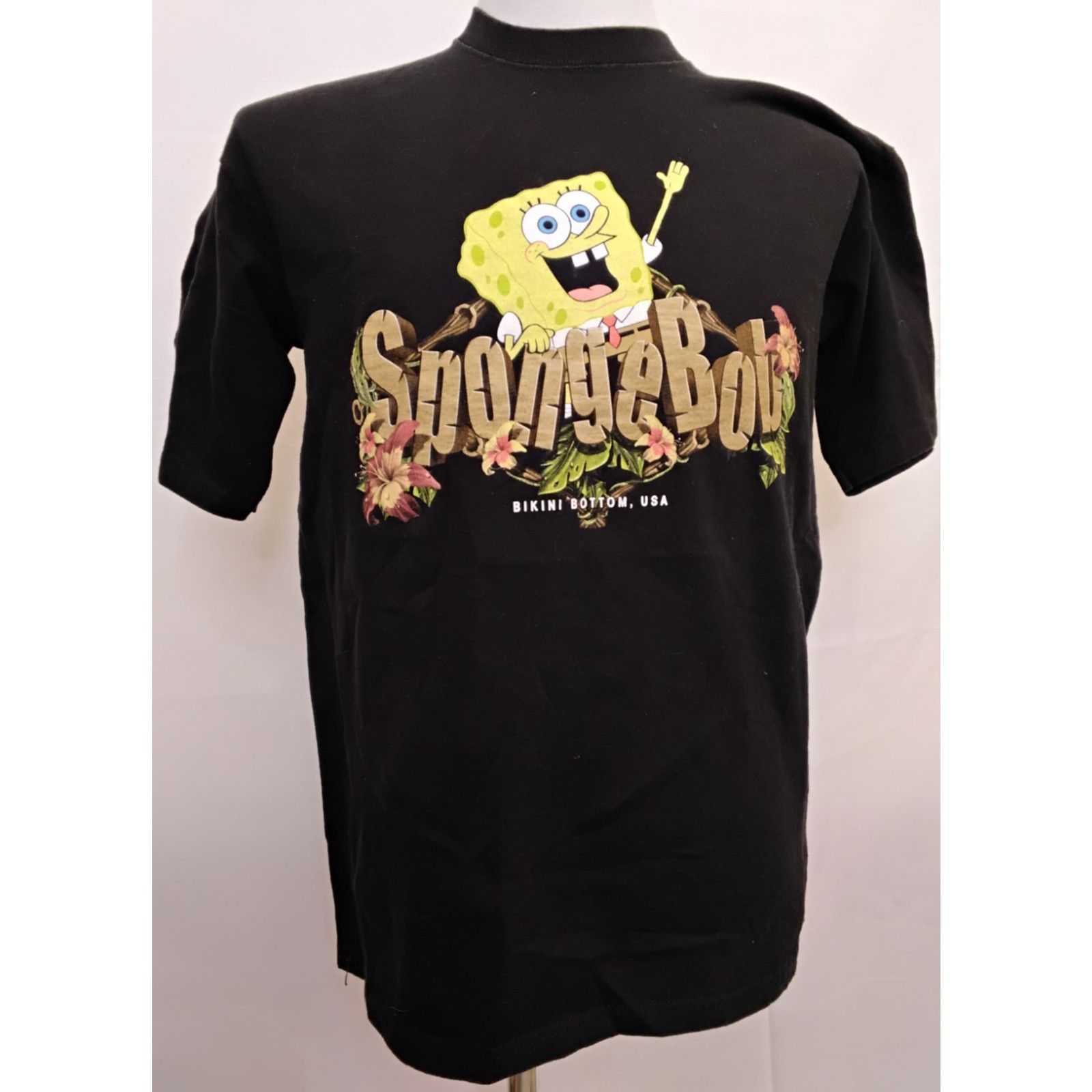 Nickelodeon Spongebob Squarepants 2000's T-Shirt Black Men's Large USA Size US L / EU 52-54 / 3 - 2 Thumbnail