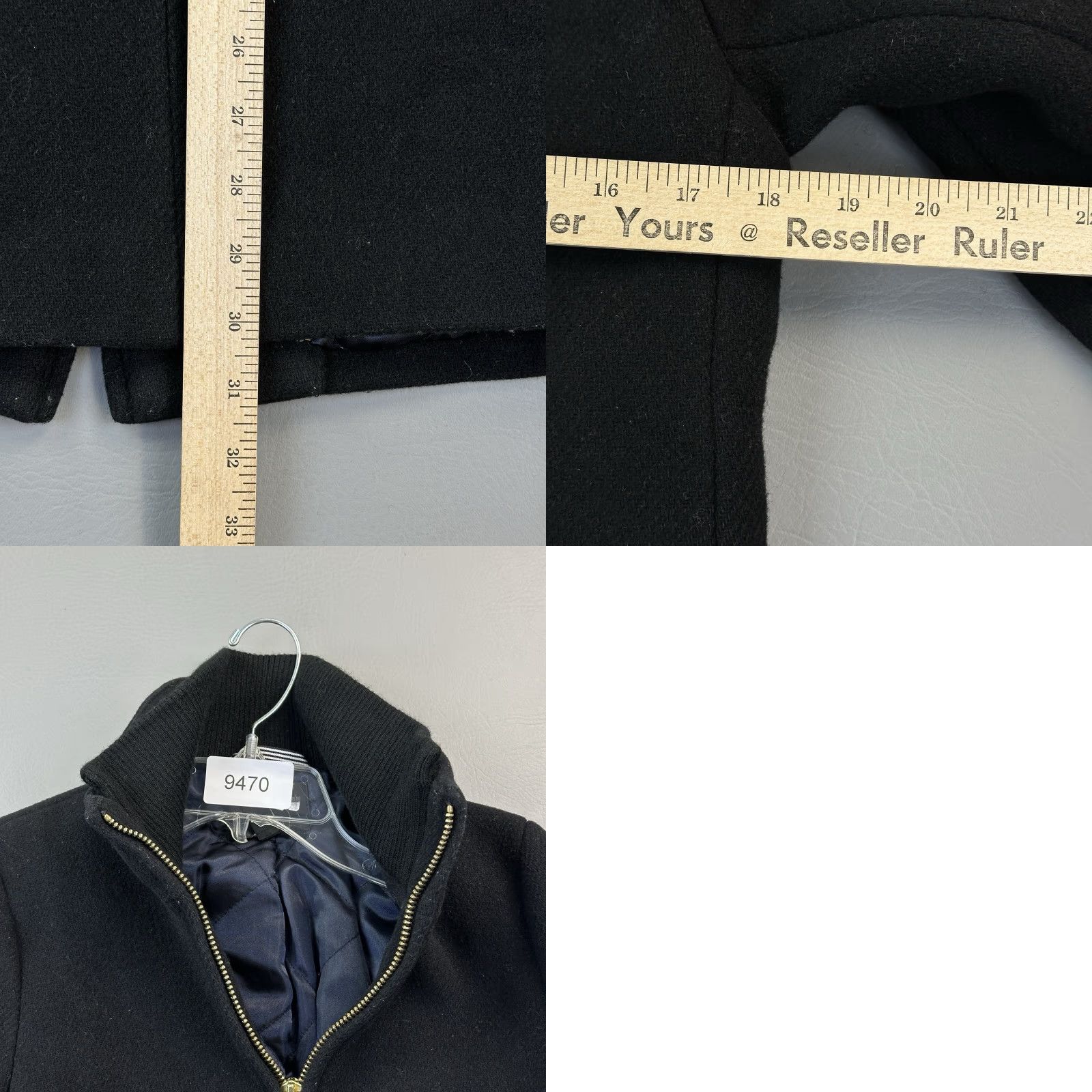 J.Crew J. Crew Lodge Coat Women's 4 Black Wool Quilt Lined Jacket Outdoor Size S / US 4 / IT 40 - 9 Thumbnail
