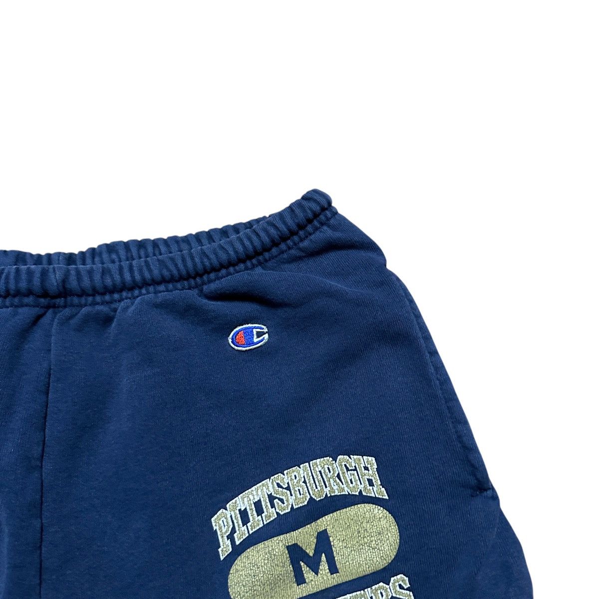 Champion × Vintage Vintage 90s Champion Pitt Panthers Sweat Shorts Size US 34 / EU 50 - 4 Thumbnail