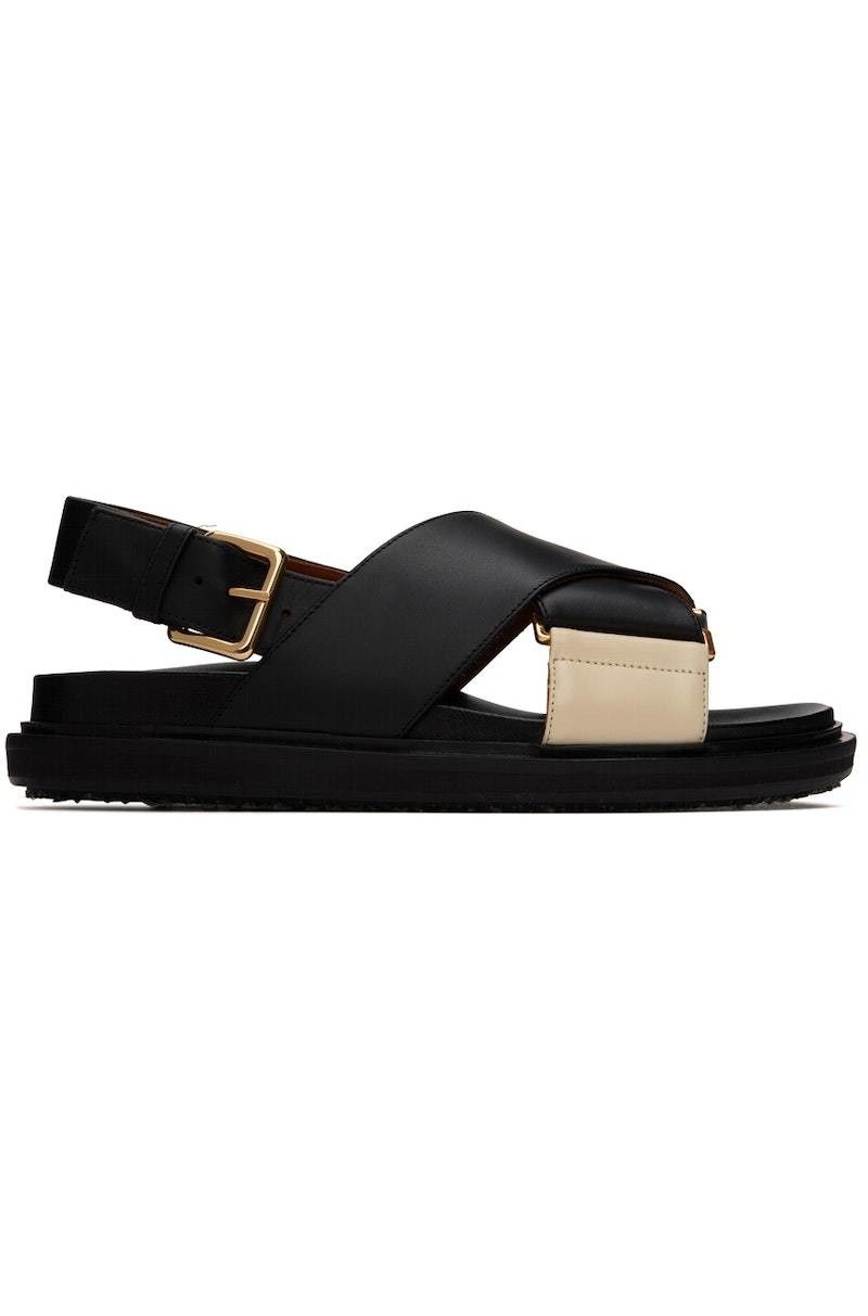 Marni o1w1db11225 Leather Sandals in Black Size US 6 / IT 36 - 1 Thumbnail