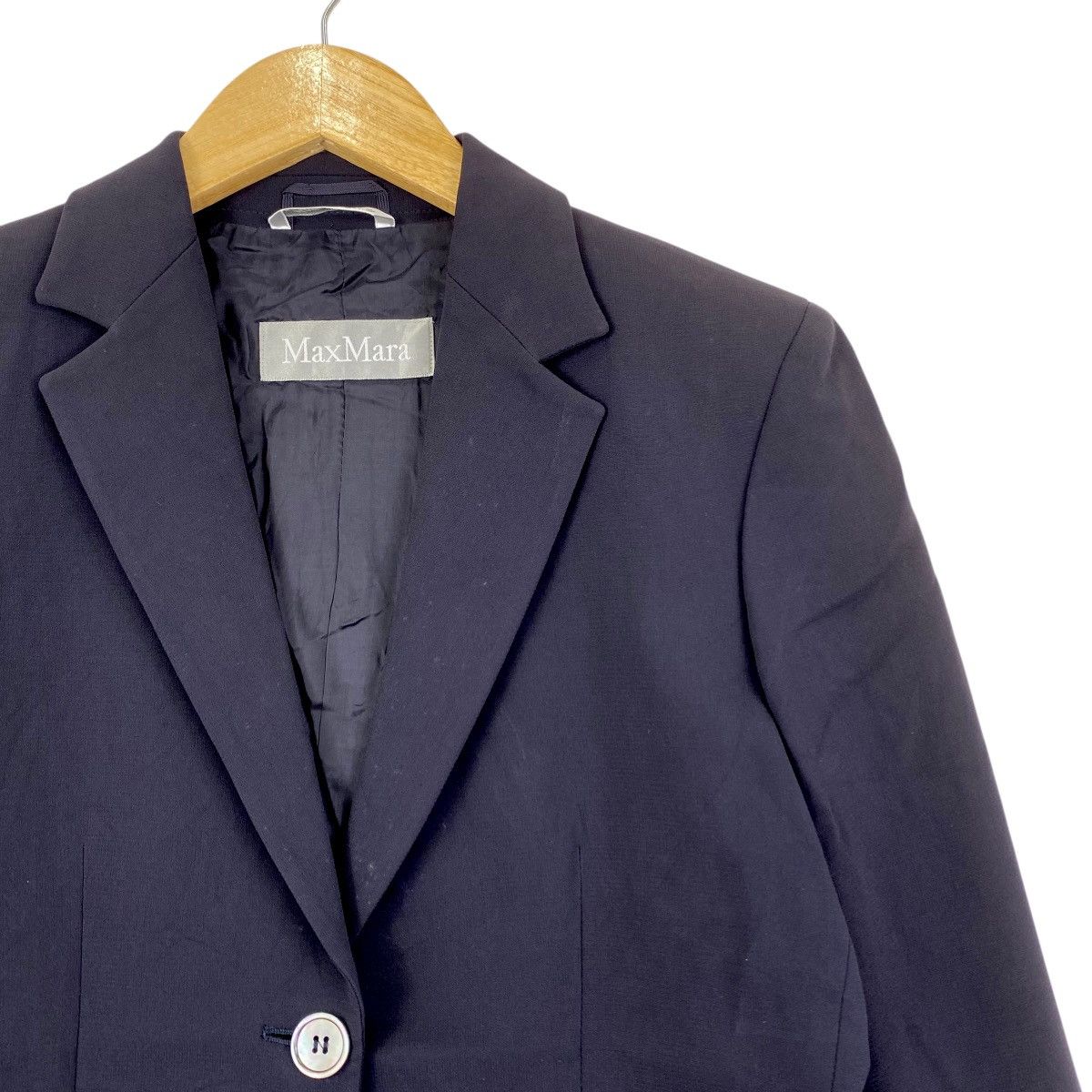 Vintage MAX MARA Italy Designer Black Blazer Coat Size S / US 4 / IT 40 - 5 Thumbnail