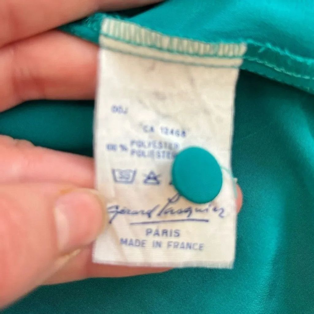 Other Vintage French Blouse w/ Scalloped Collar Size S / US 4 / IT 40 - 3 Thumbnail
