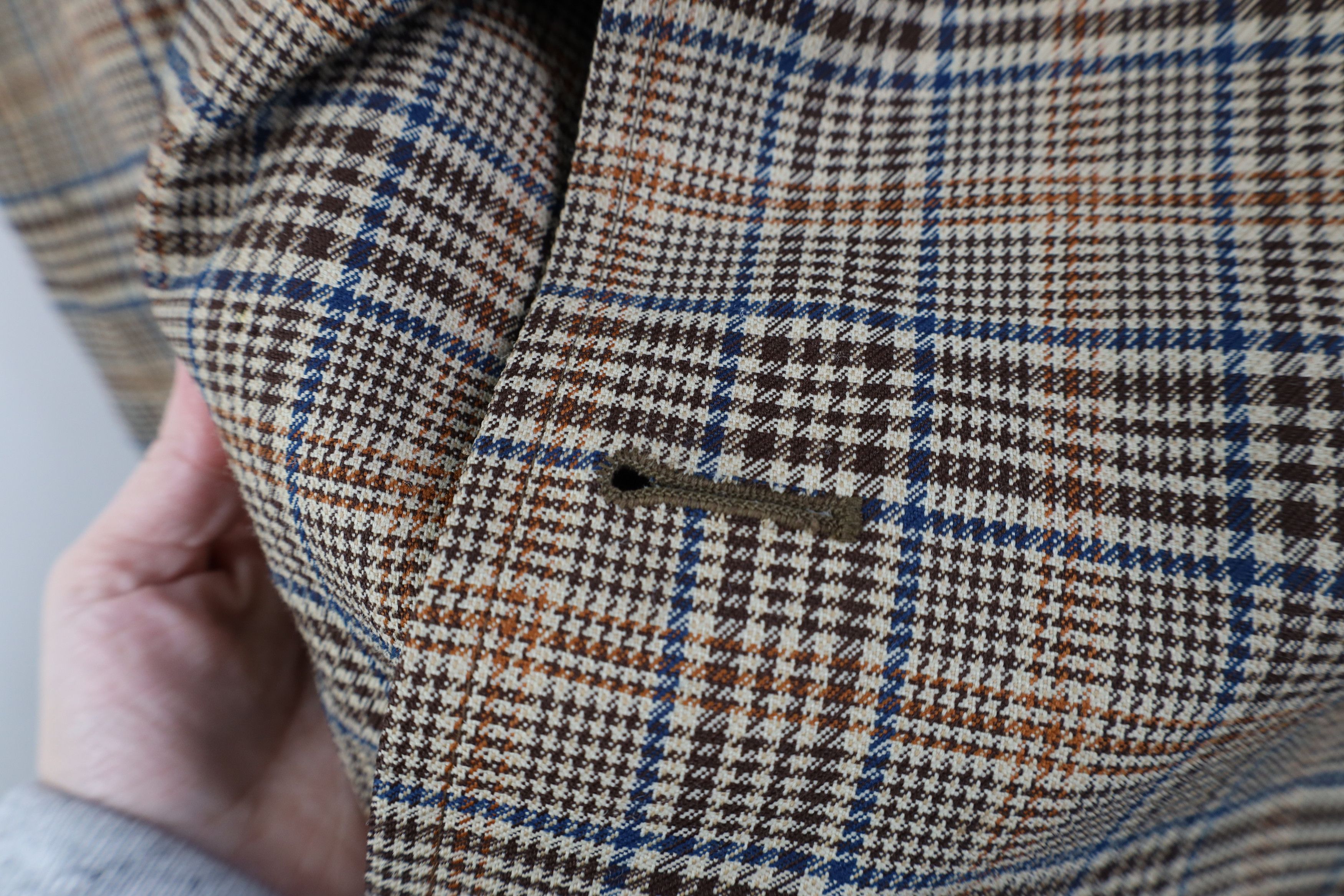 Vintage Vintage 60s 70s Streetwear Houndstooth Plaid Trench Coat USA Size US XXL / EU 58 / 5 - 4 Thumbnail