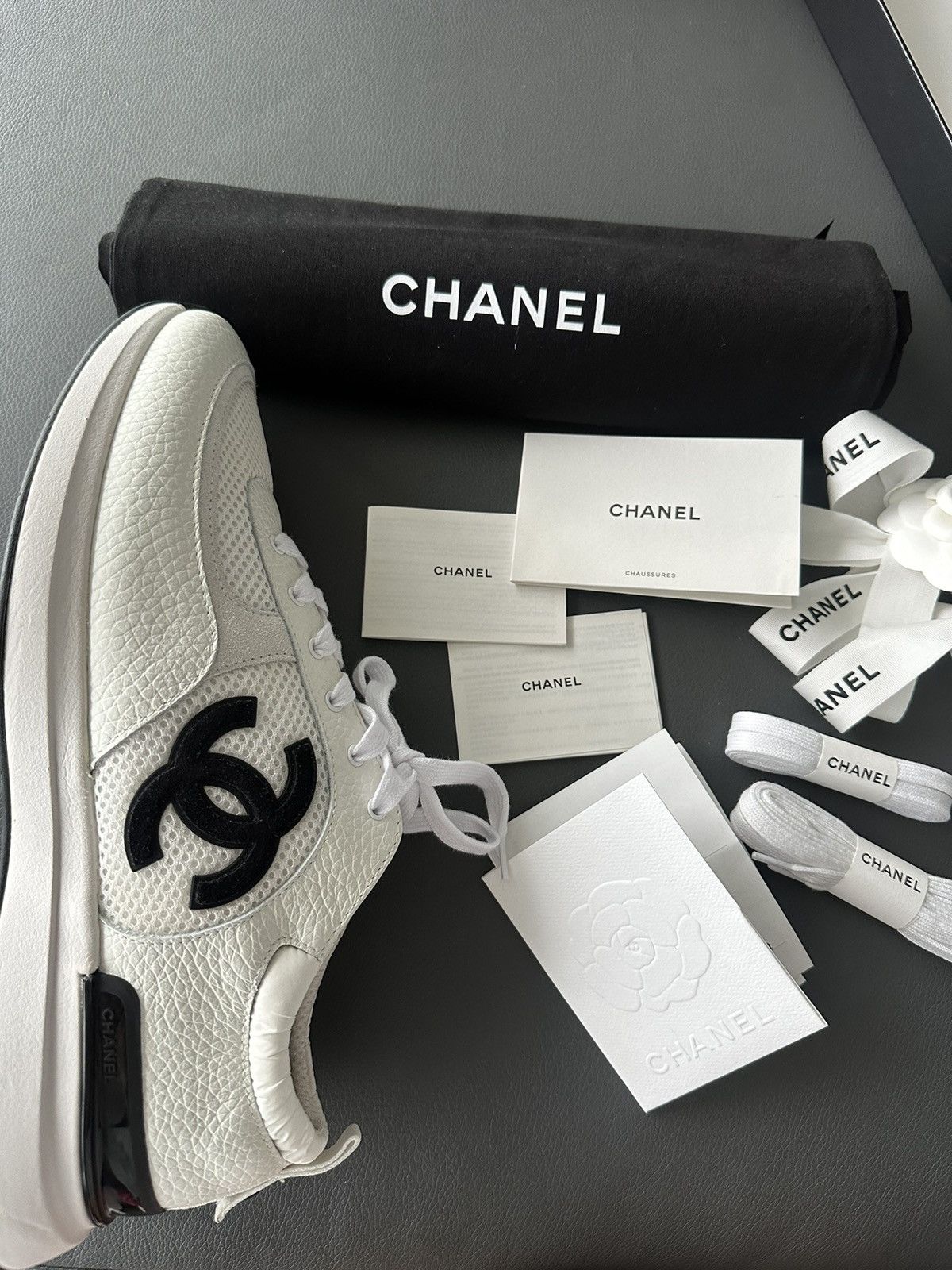 Chanel Super Rare Limited Edition Chanel Logo Men’s Sneaker Size US 11 / EU 44 - 14 Thumbnail