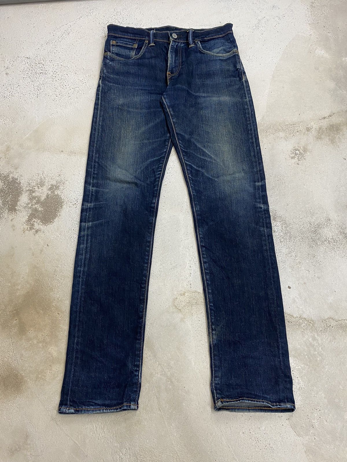 Japanese Brand × Levi's Levis 508 K445 Blue Jean Washed Distress Slim Fit Style Size US 31 - 2 Thumbnail
