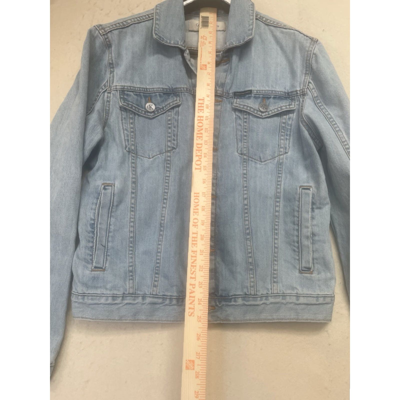 Calvin Klein Calvin Klein Denim Jacket Women’s Size M Blue 100% Cotton Denim Jacket Pockets Size M / US 6-8 / IT 42-44 - 6 Thumbnail