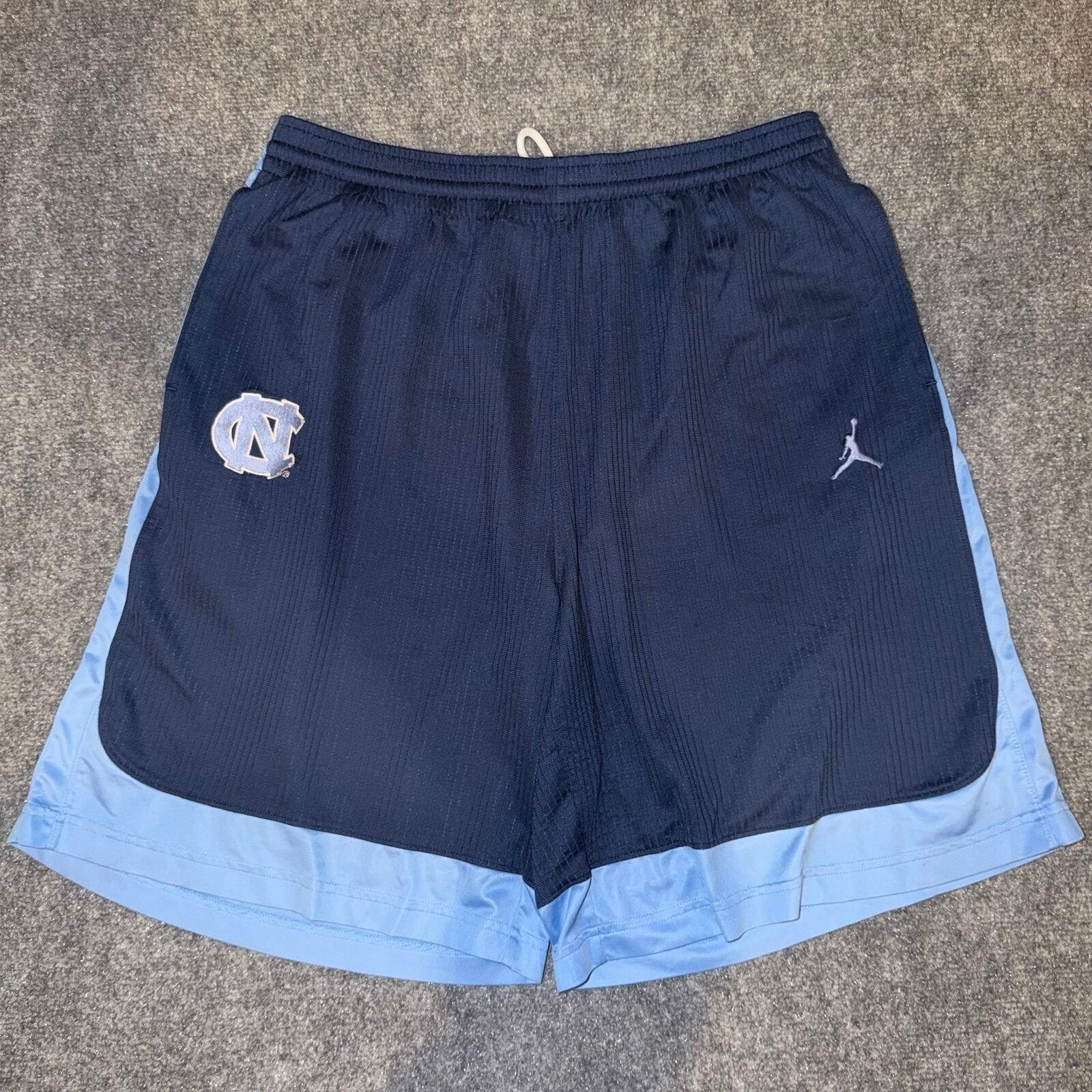 Jordan Brand Nike Air Jordan UNC Tarheels Blue Baggy Hoop Shorts Mens LG Size US 34 / EU 50 - 1 Thumbnail