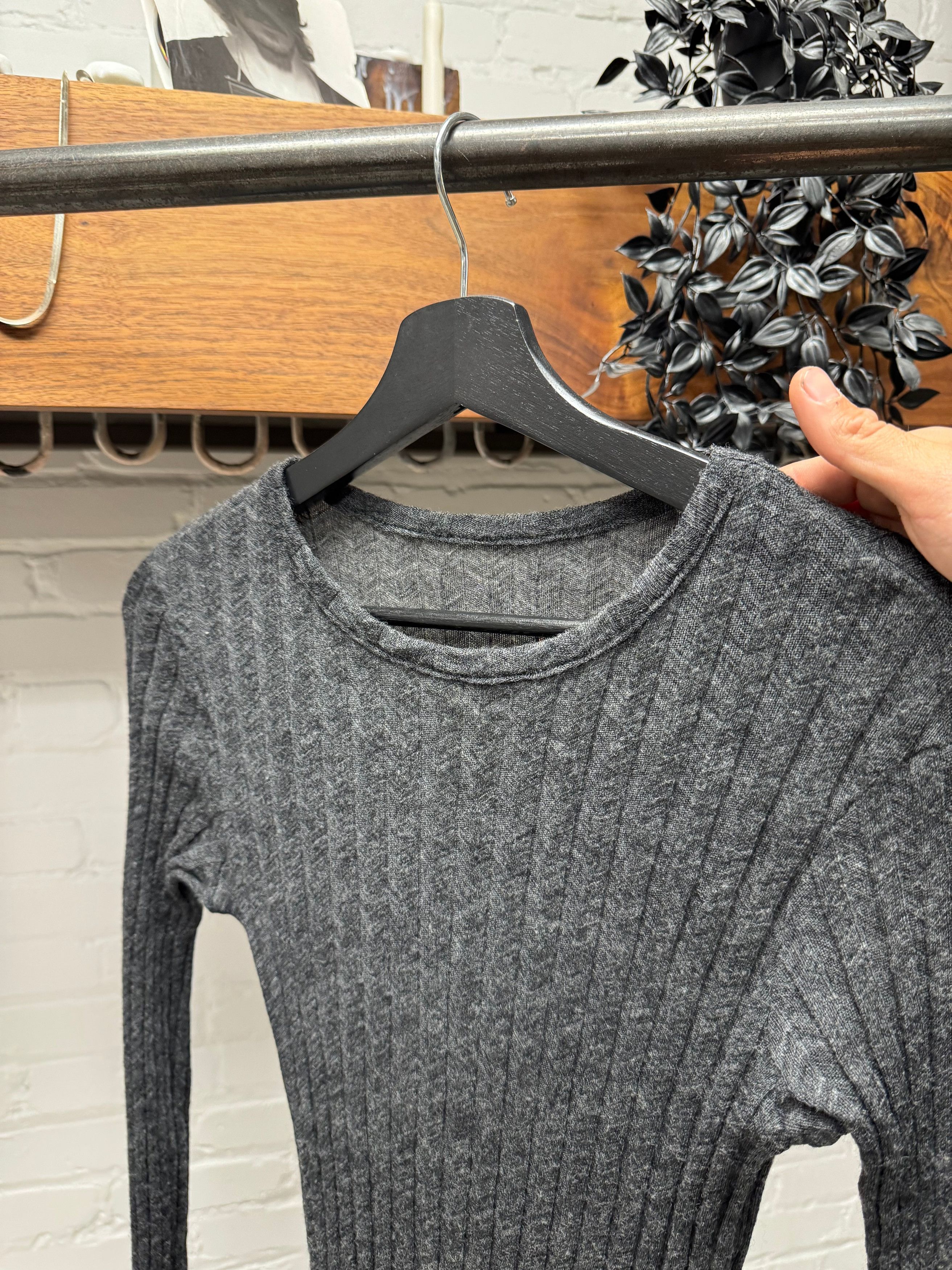 Yohji Yamamoto Yohji Yamamoto Y’s Ribbed Wool Stretch Long Sleeve Size US M / EU 48-50 / 2 - 2 Thumbnail