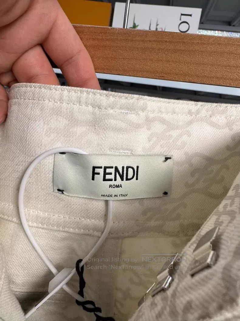 Fendi Fendi Pants with Double F Full Logo Size 25" / US 0 / IT 36 - 3 Thumbnail