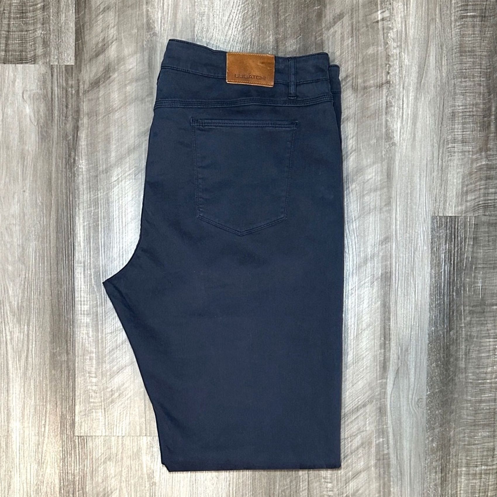 BUGATCHI Bugatchi Chino Pants Midnight Blue Bugatchi Loden Modal Blend 42x34 Mens Regular 42 Inseam 34 Size US 42 / EU 58 - 2 Thumbnail