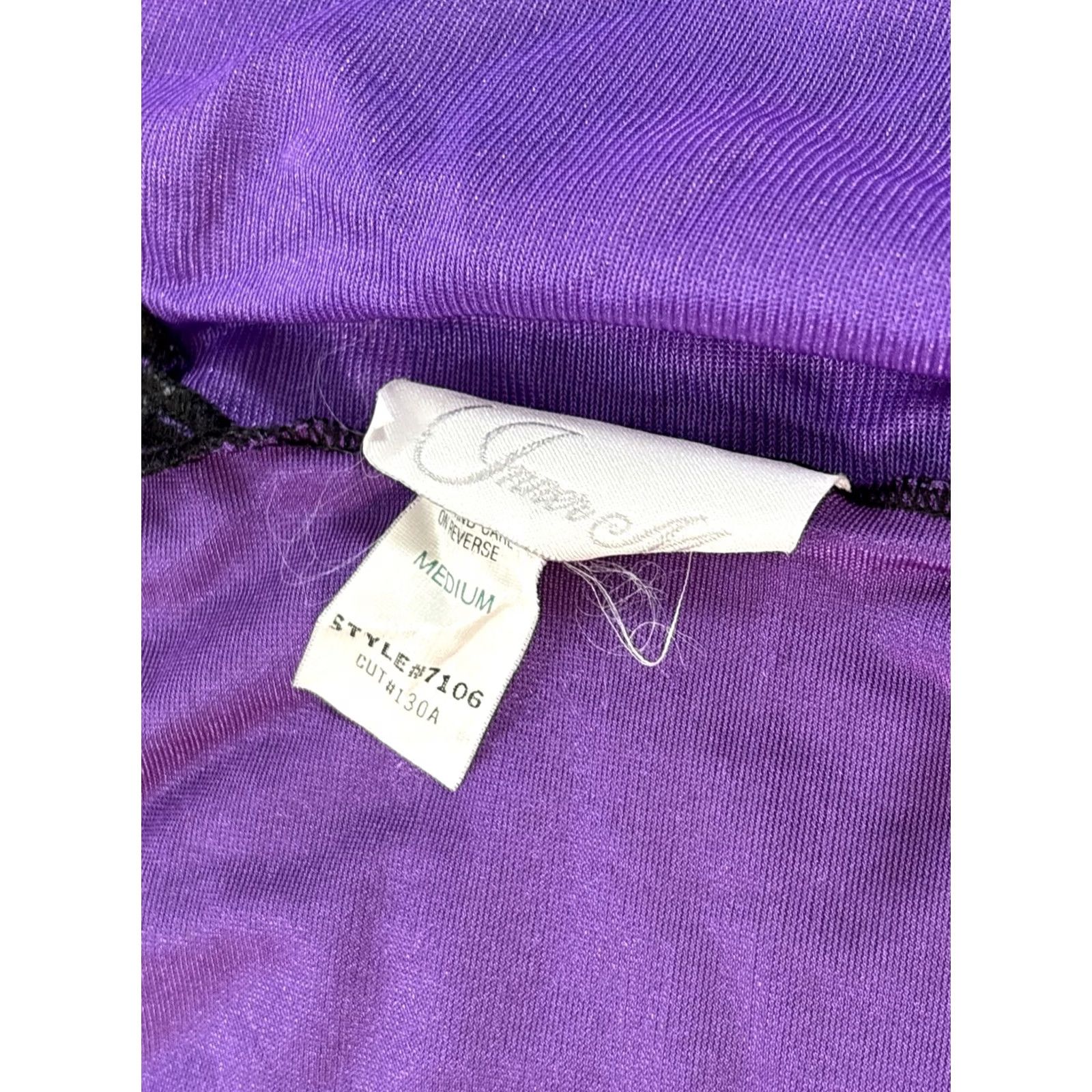 Vintage VINTAGE Innermost Camisole Top Womens Medium Purple Floral Lace Tie 90s Womens M Purple Lace Innermost Top Camisole Size M / US 6-8 / IT 42-44 - 4 Thumbnail