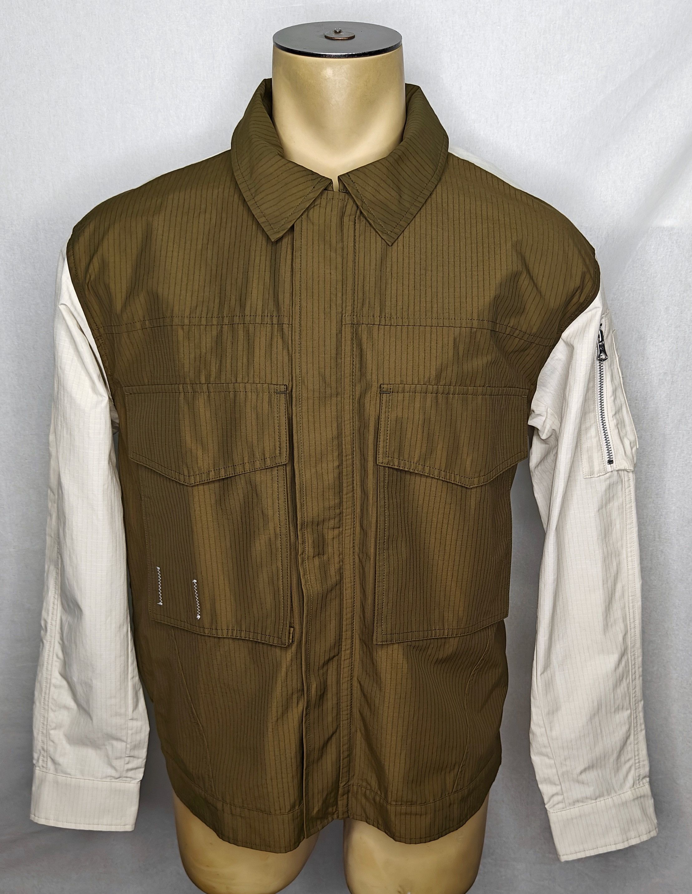 Reigning Champ x Jide Osifeso Coach's Jacket brown zip-up