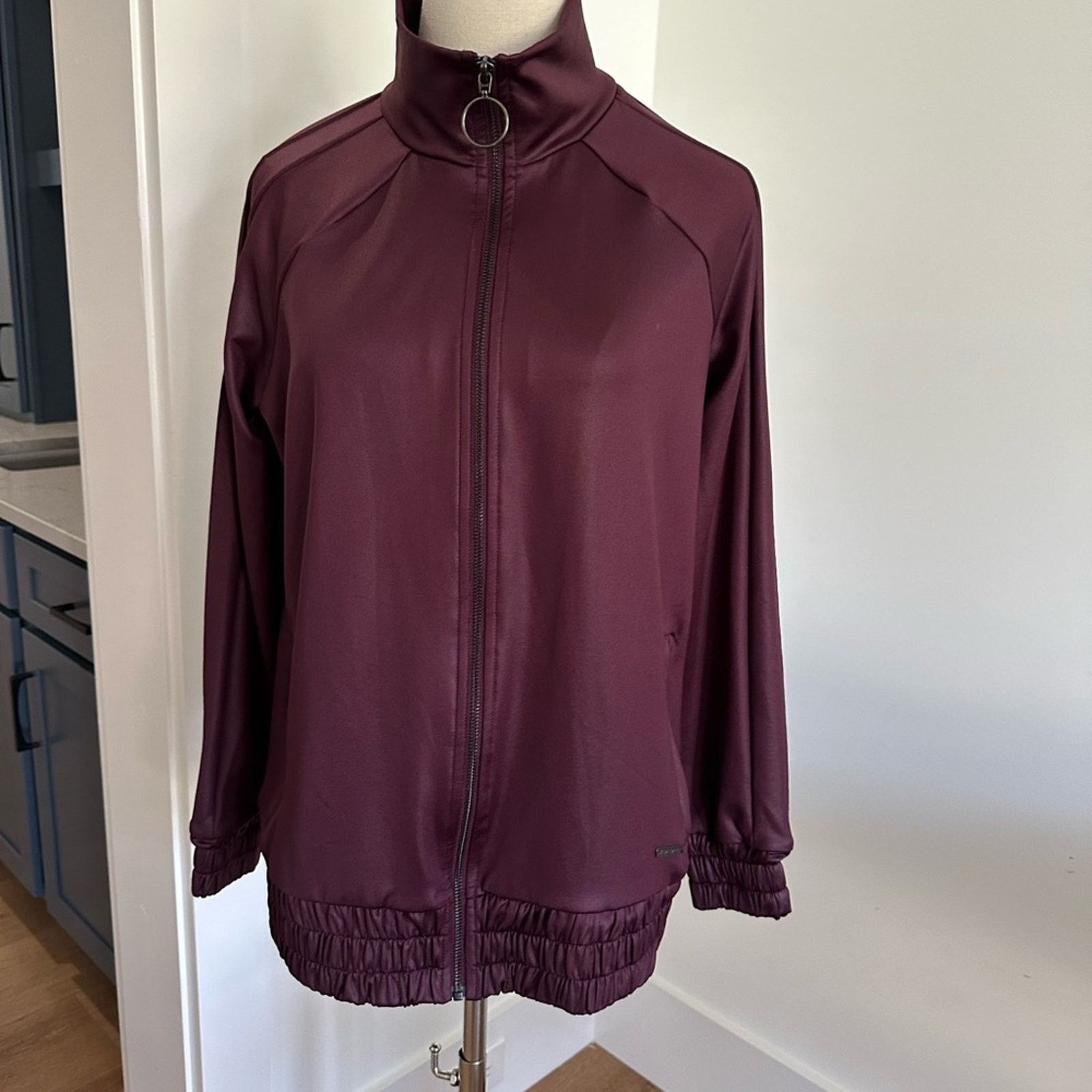 Sweaty Betty Like new! sweaty Betty Burgundy track jacket full zip - M Size M / US 6-8 / IT 42-44 - 9 Thumbnail
