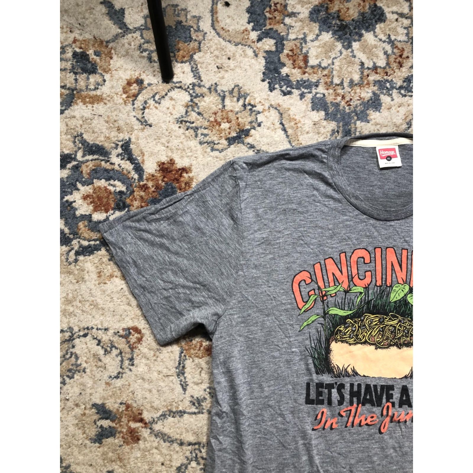 Vintage Homage Shirt Mens XL Gray Cincinnati Coney Graphic Tee Jungle Lets Have A Coney Size US XL / EU 56 / 4 - 3 Thumbnail