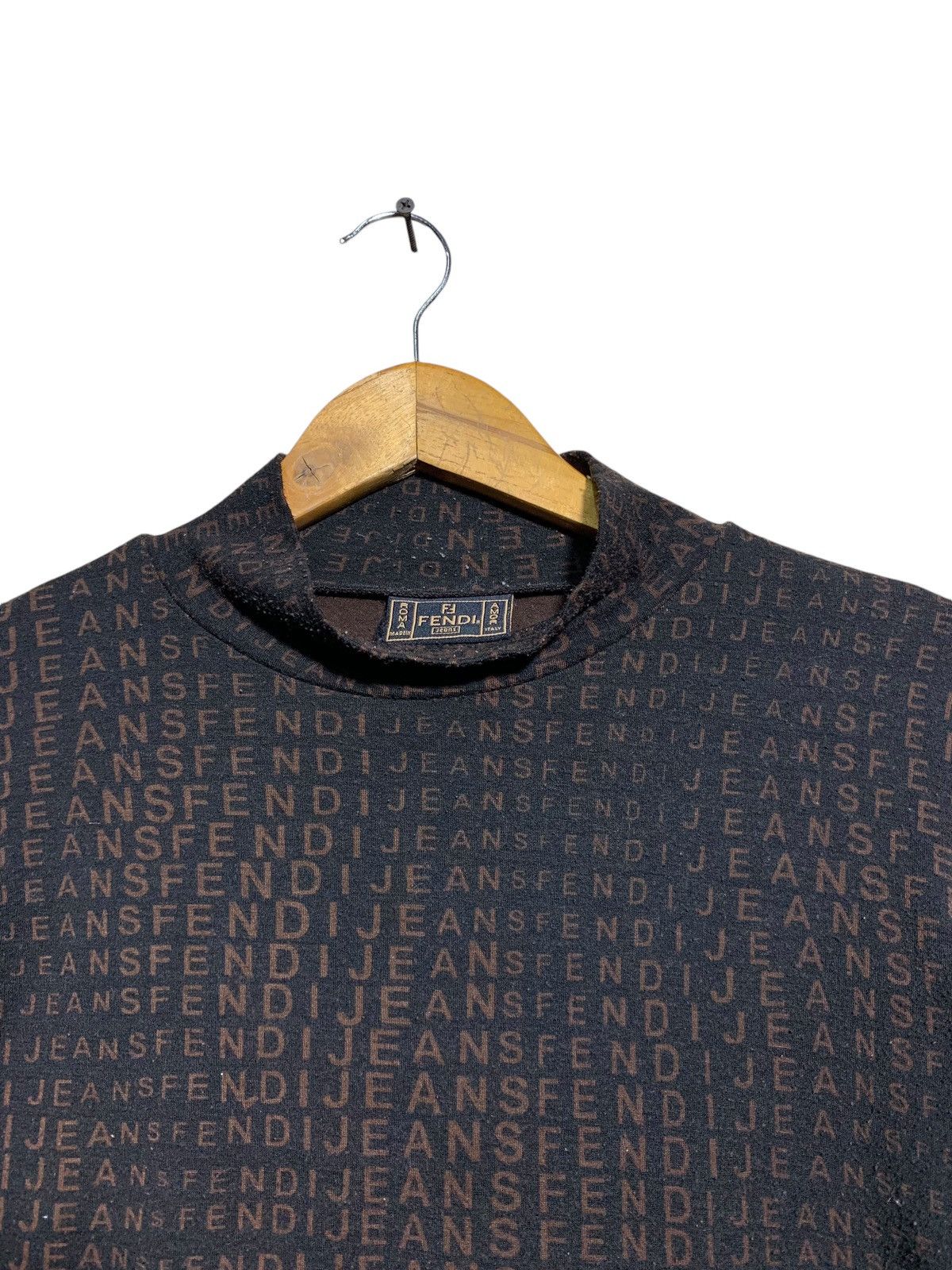 Fendi 🔥VTG FENDI FULLPRINTS BODYSUIT TURTLENECK Size M / US 6-8 / IT 42-44 - 4 Thumbnail