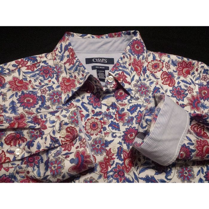chaps 3 4 sleeve shirts
