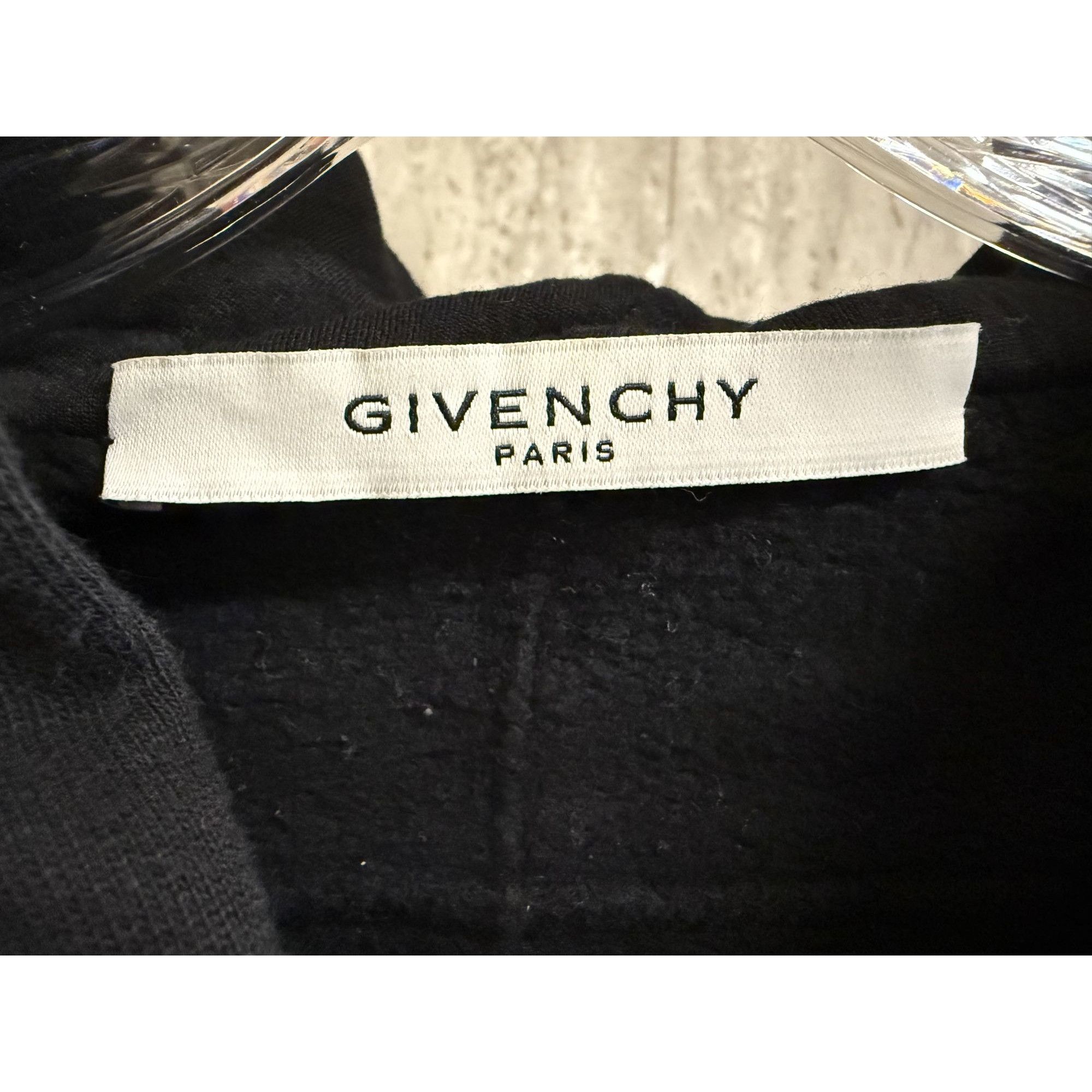 Givenchy Givenchy Black "Love" Hoodie S Cotton & Viscose Blend Size S / US 4 / IT 40 - 4 Thumbnail