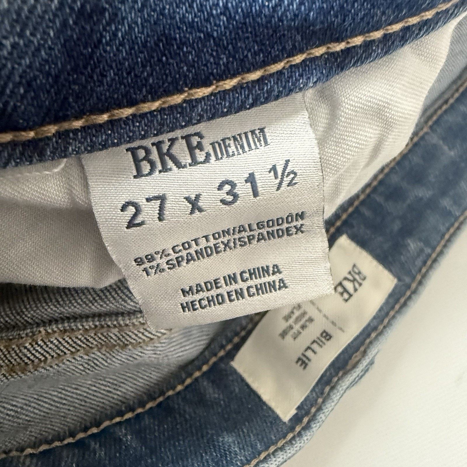BKE BKE Buckle Billie Bootcut Denim Slim Fit High Rise Western Size 27" / US 4 / IT 40 - 4 Thumbnail