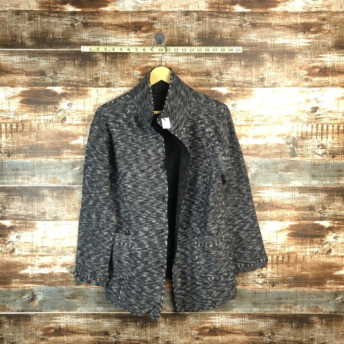 Vintage Japanese Brand Grey Cardigan Knitwear #A1859 Size US M / EU 48-50 / 2 - 1 Thumbnail