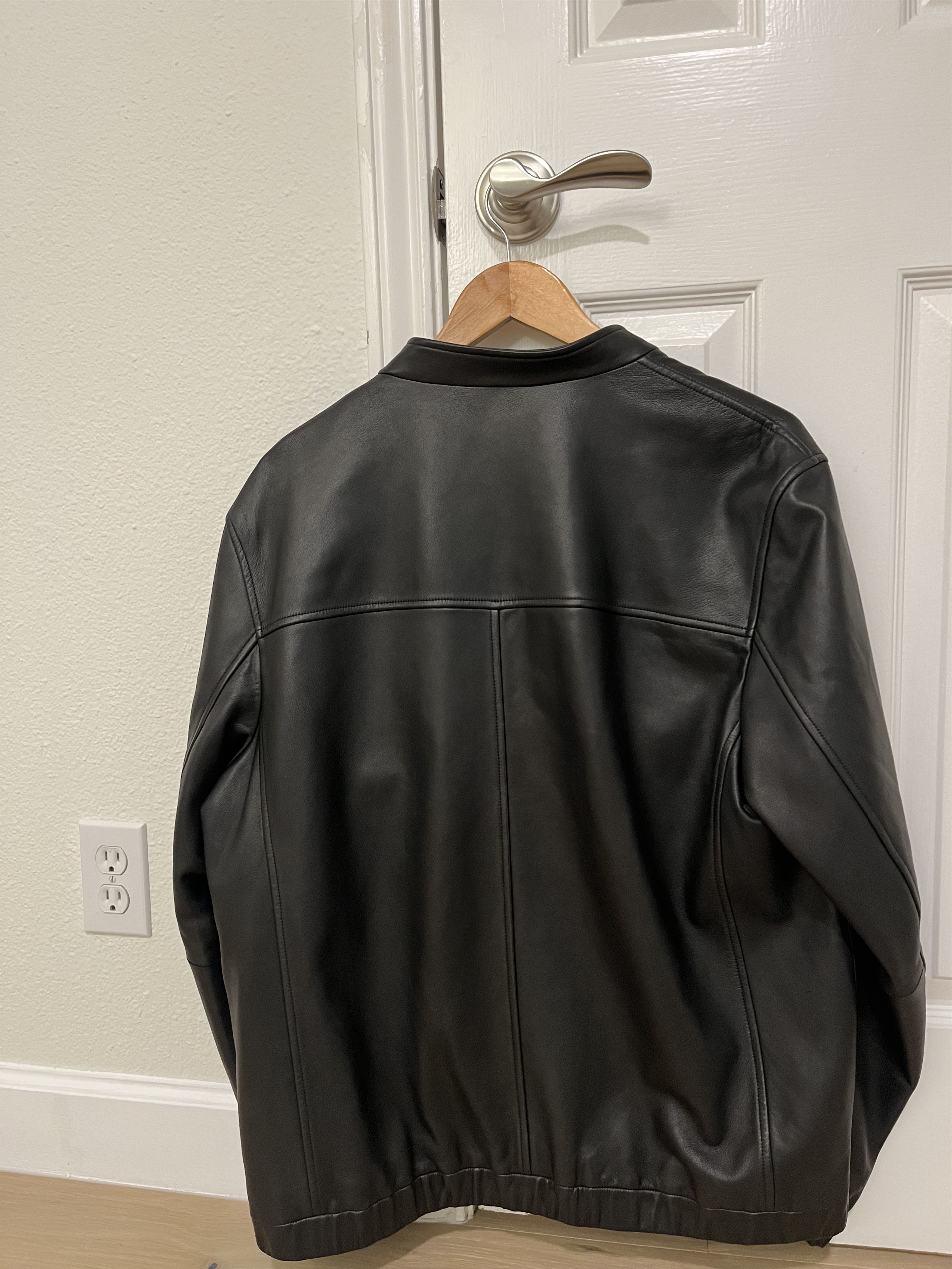 Theory Theory Leather Jacket Size US XL / EU 56 / 4 - 4 Thumbnail