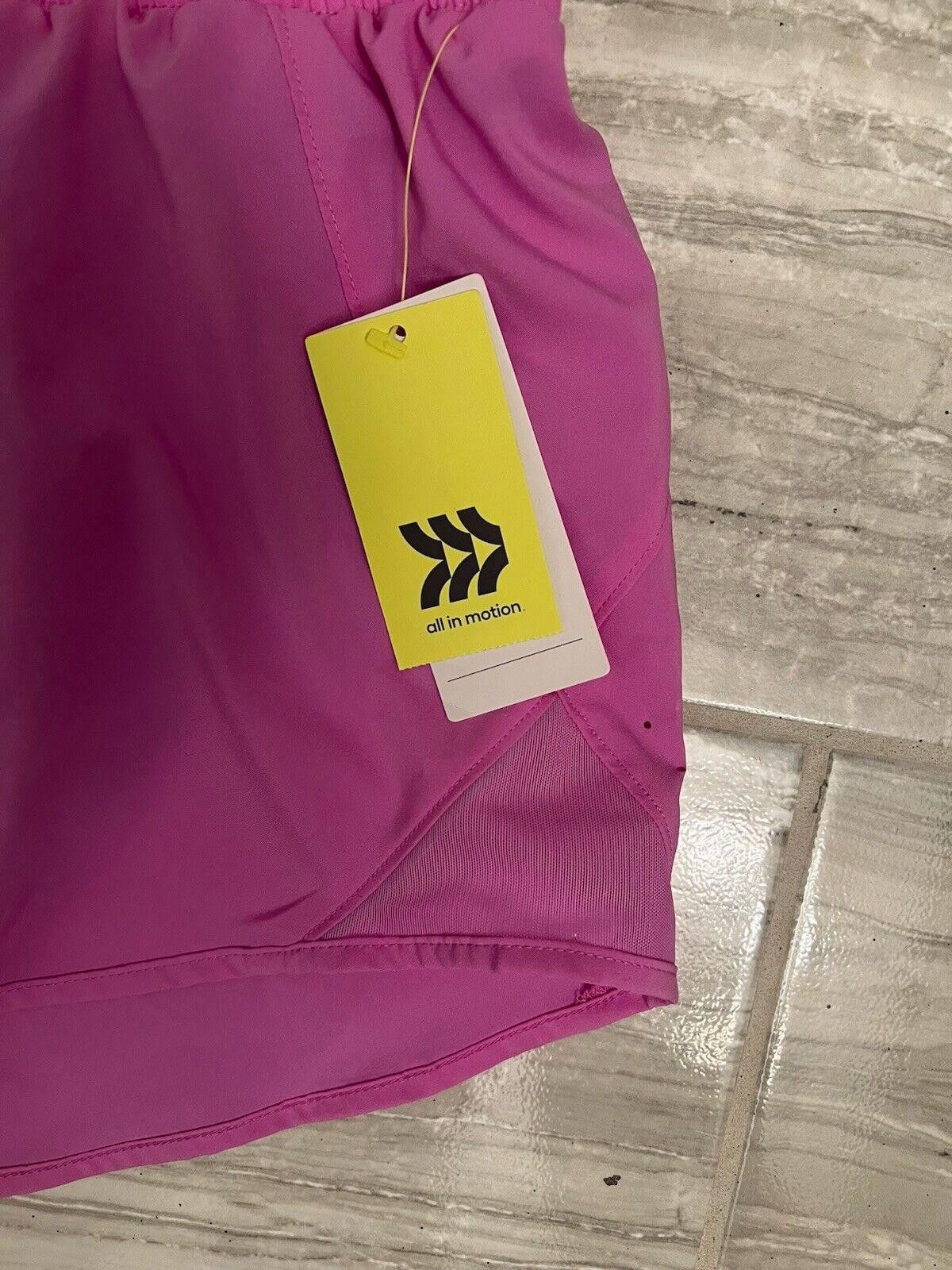 Designer All In Motion Run Shorts Womens Small Mid-Rise Pink Size 28" / US 6 / IT 42 - 2 Thumbnail